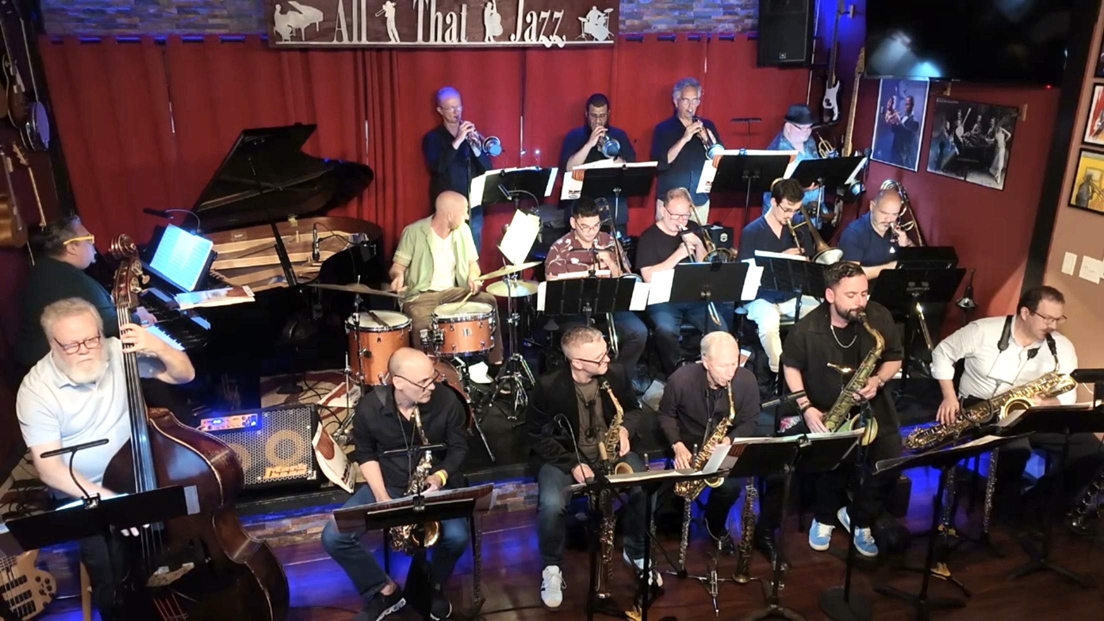"BIG BAND JAZZ CONCERT". An Extra Extra Special Live Music Event Featuring "THE ALL THAT JAZZ SUPER BIG BAND". OUR 16-PIECE JAZZ ORCHESTRA! Open for Dinner 5:30-8:30.