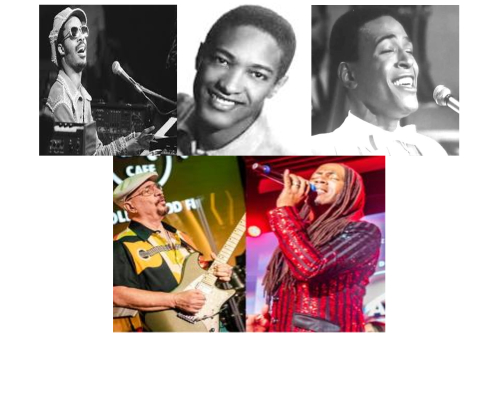 "STEVIE WONDER, SAM COOKE & MARVIN GAYE CELEBRATION CONCERT" Featuring ADRIAN JONES on Vocals & LINDSEY BLAIR on Guitar with THE ALL THAT JAZZ TRIO. Enjoy The Timeless Songs of 3 Music Legends: STEVIE, SAM & MARVIN!