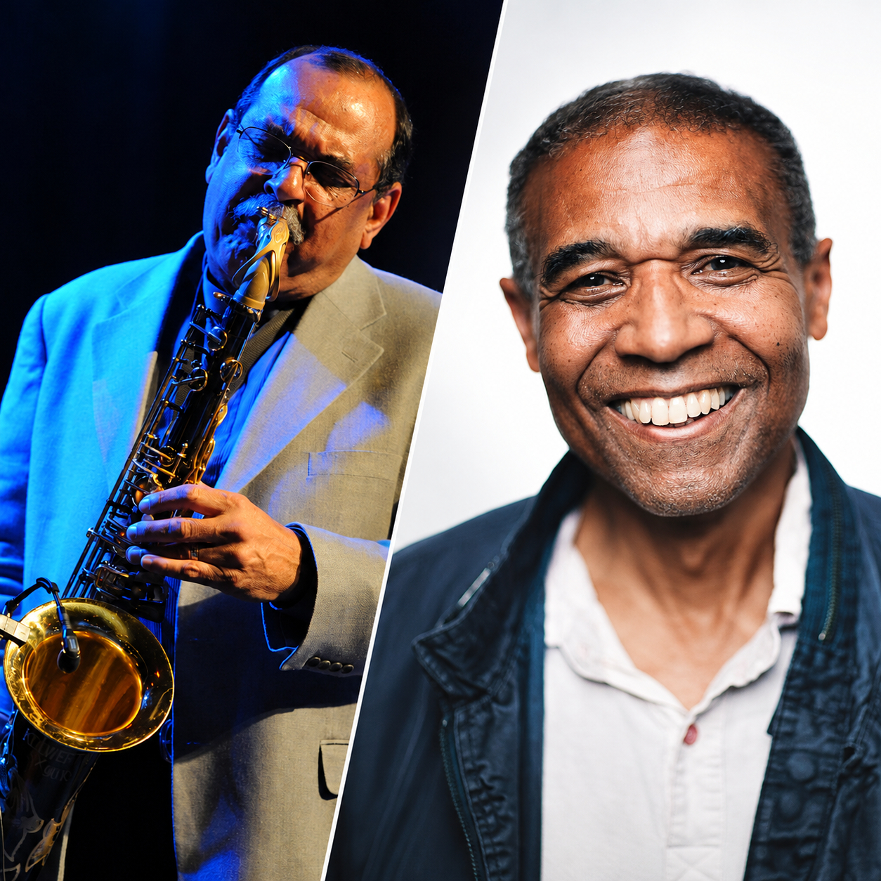 Marc Seales with Ernie Watts