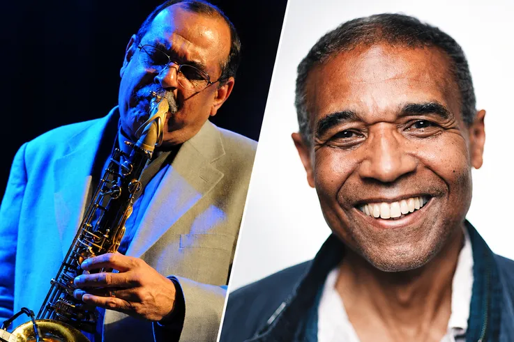 Marc Seales with Ernie Watts