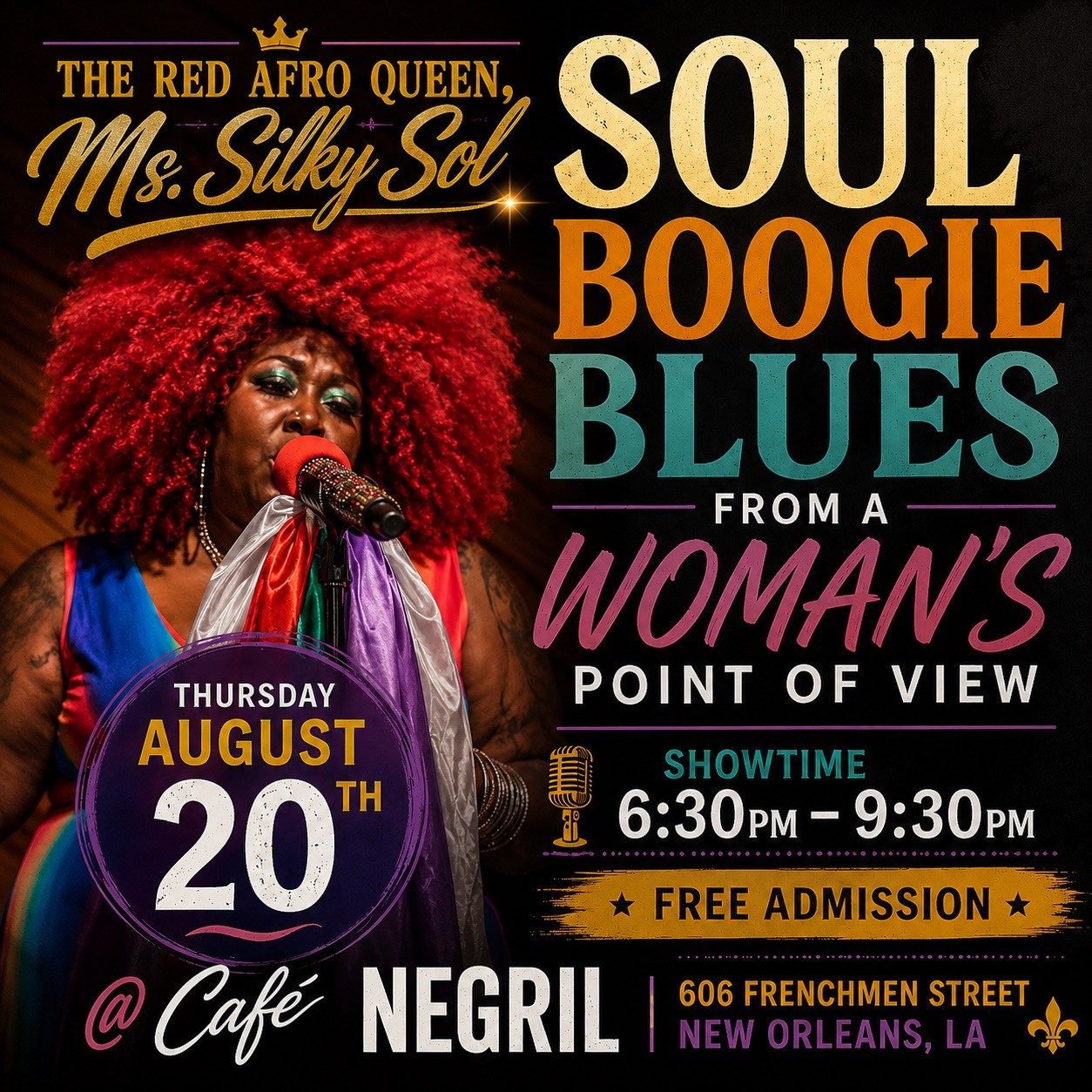 The Red Afro Queen - Ms. Silky Sol