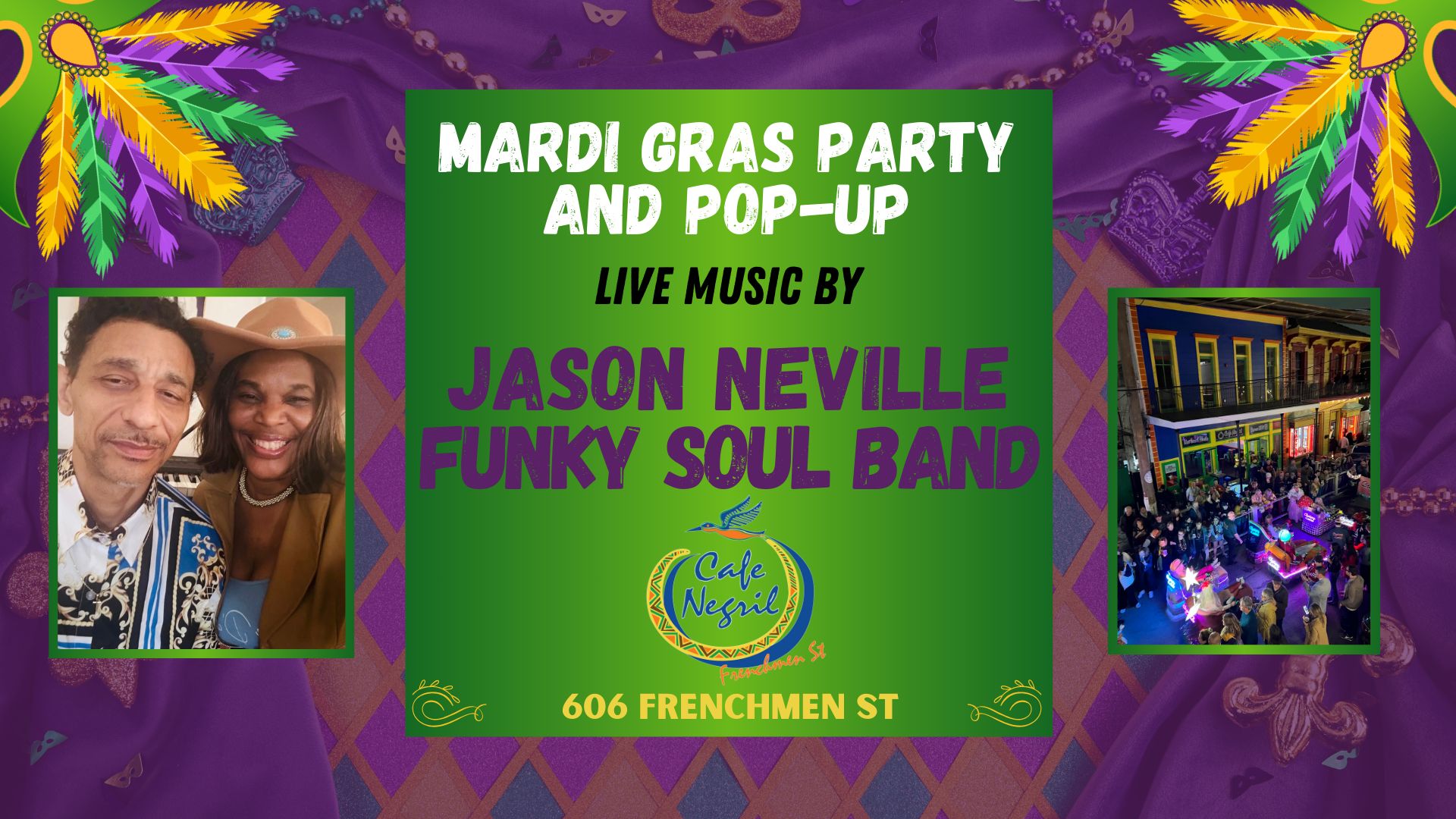 Noshin' Neville Mardi-Gras Party & Pop-Up