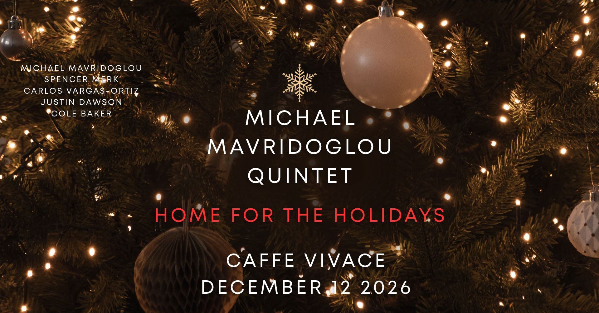 Michael Mavridoglou Quintet: Home For the Holidays