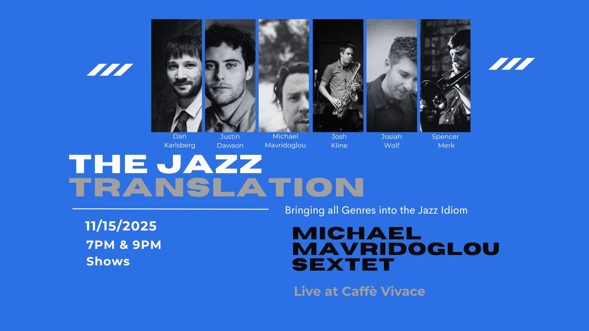 Michael Mavridoglou Sextet — The Jazz Translation