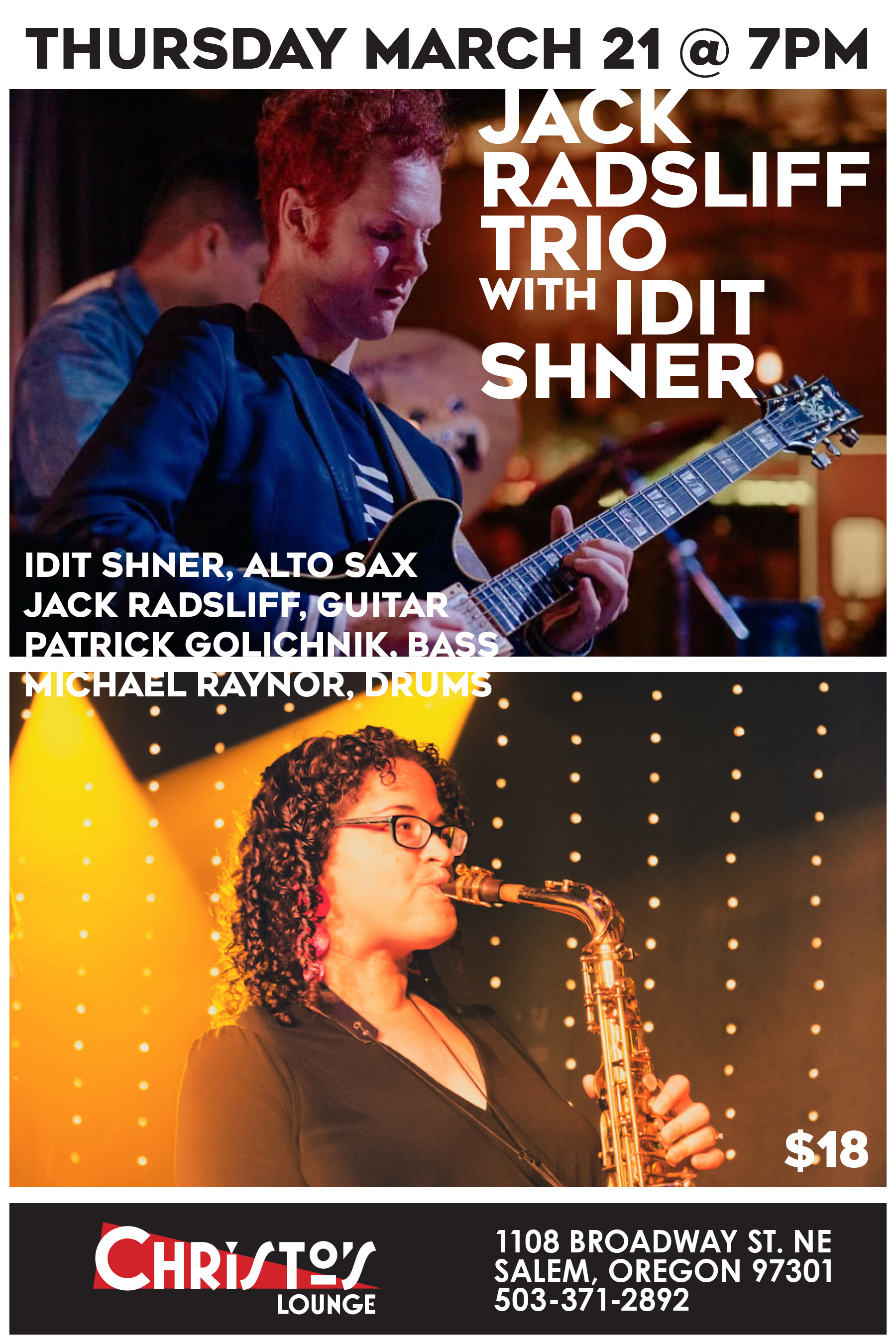 Jack Radsliff Trio with Idit Shnher