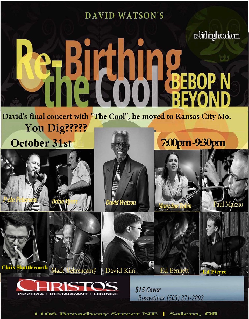 David Watson's Rebirthing the Cool: Bebop & Beyond Big Band