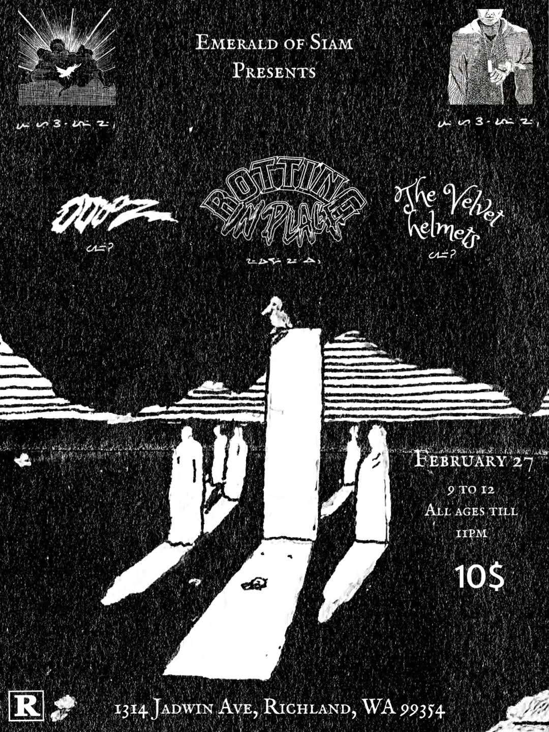 Rotting In Place w/ Oooz and Jacob and the Velvet Helmets