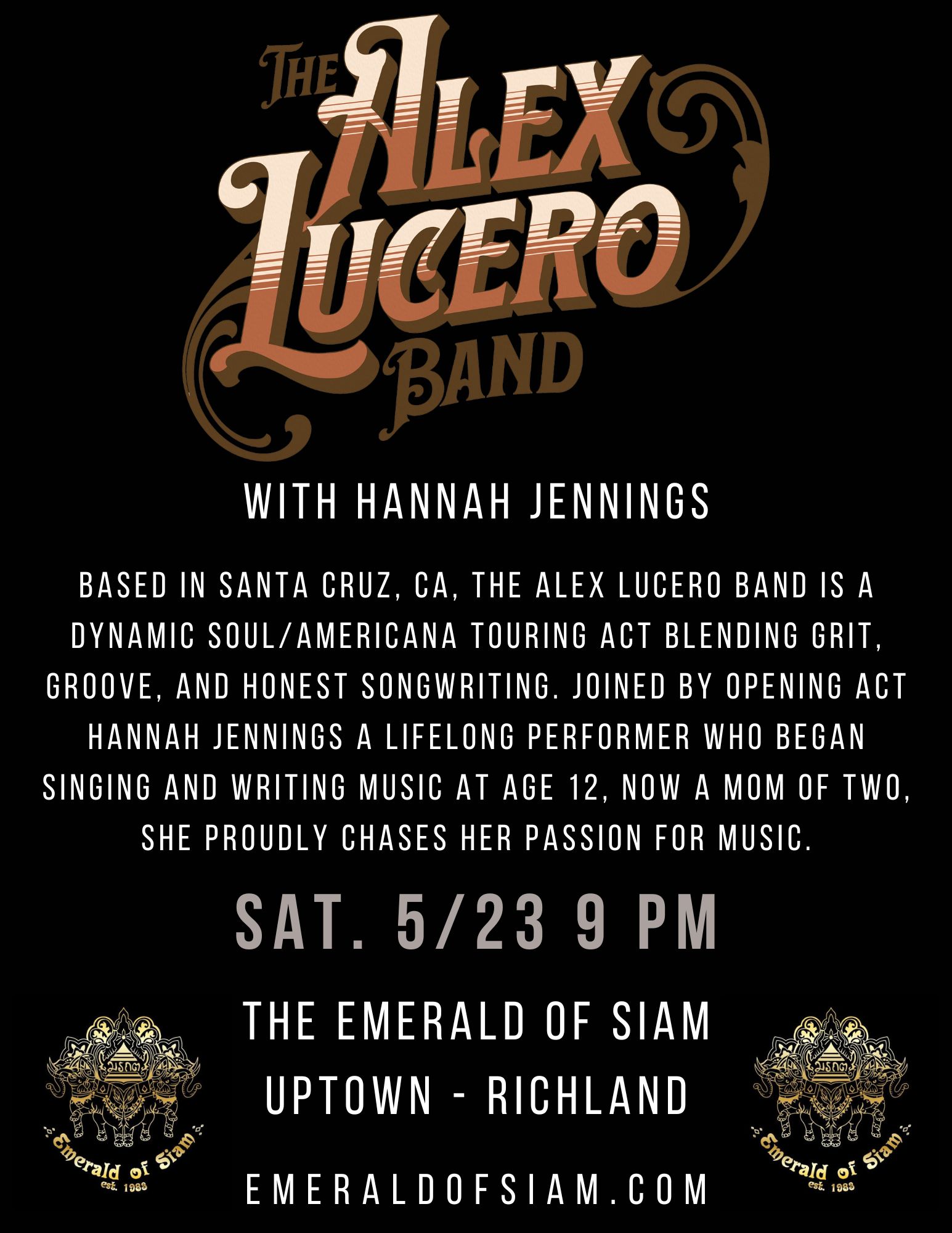 The Alex Lucero Band with Hannah Jennings