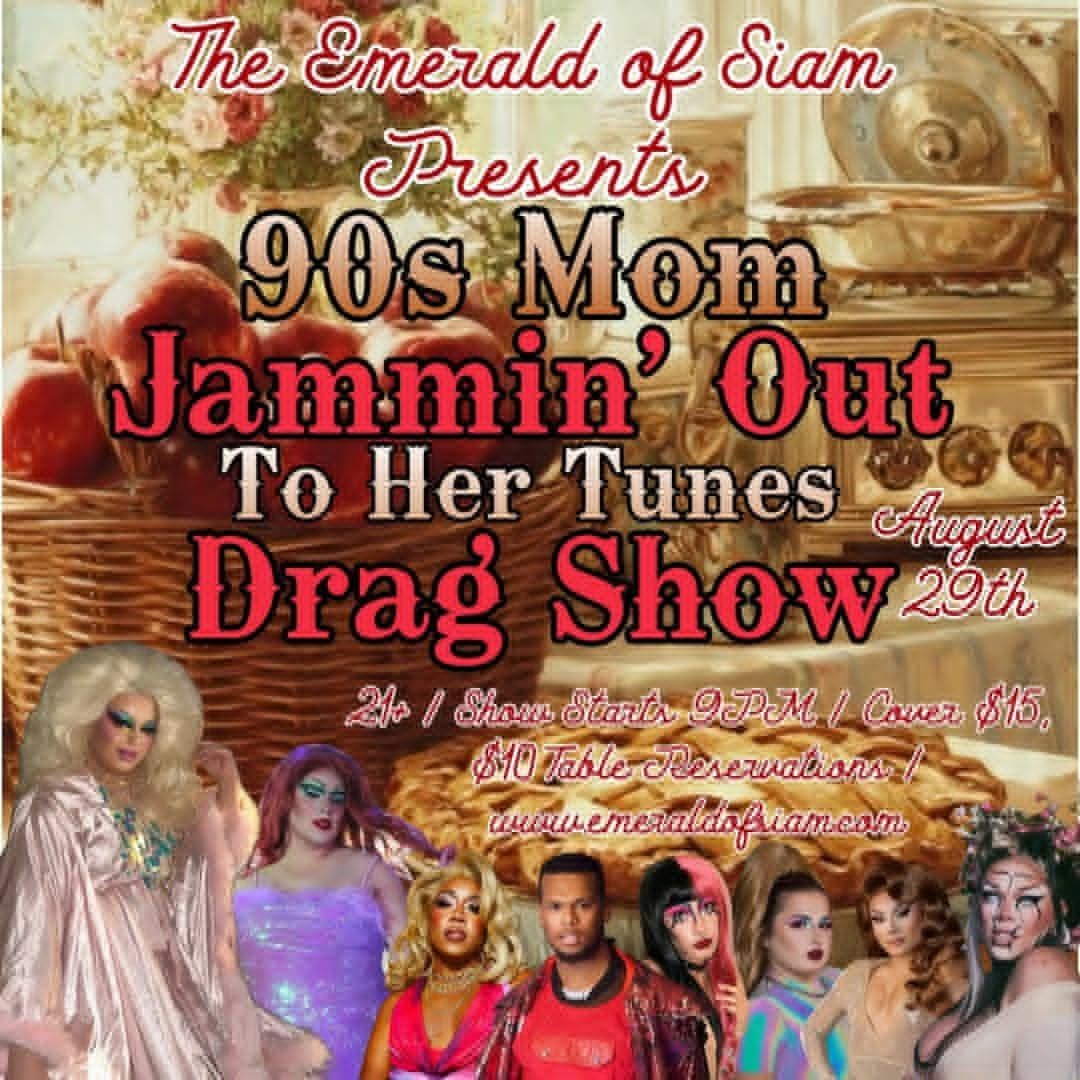 90's Mom Jamming Out to Her Music Drag Show