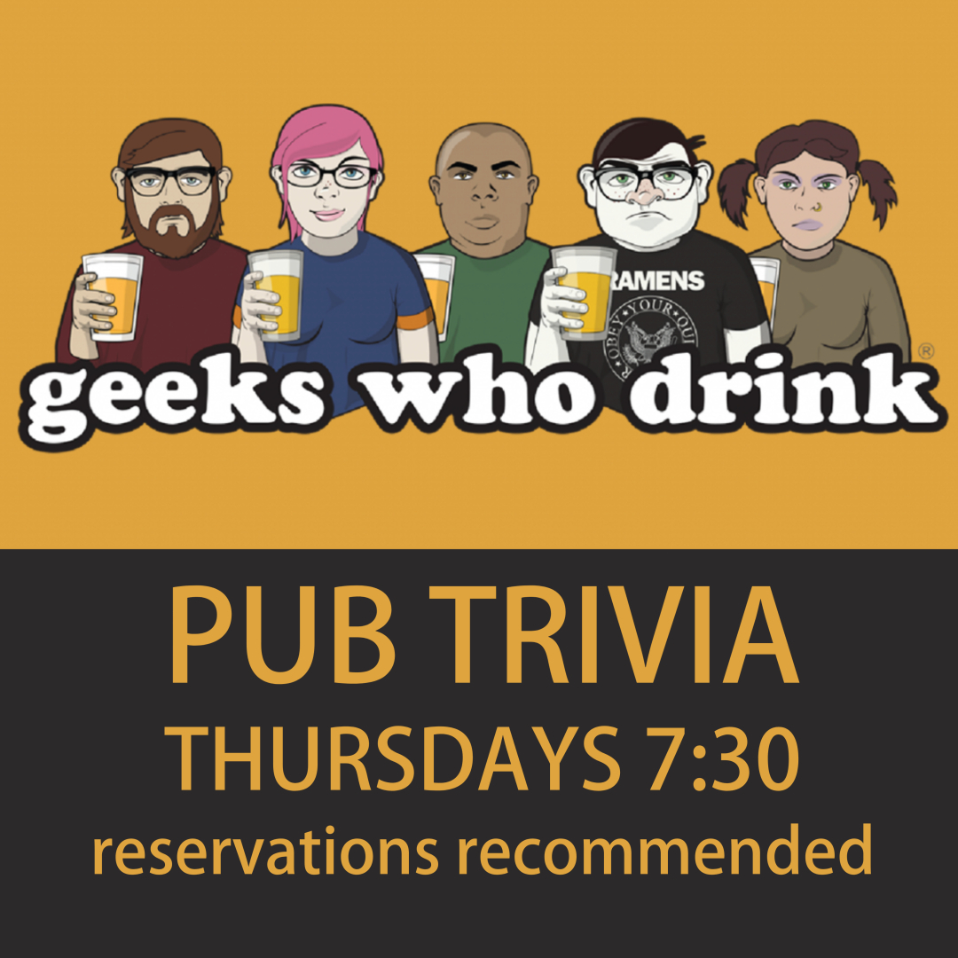 Geeks Who Drink: PUB TRIVIA