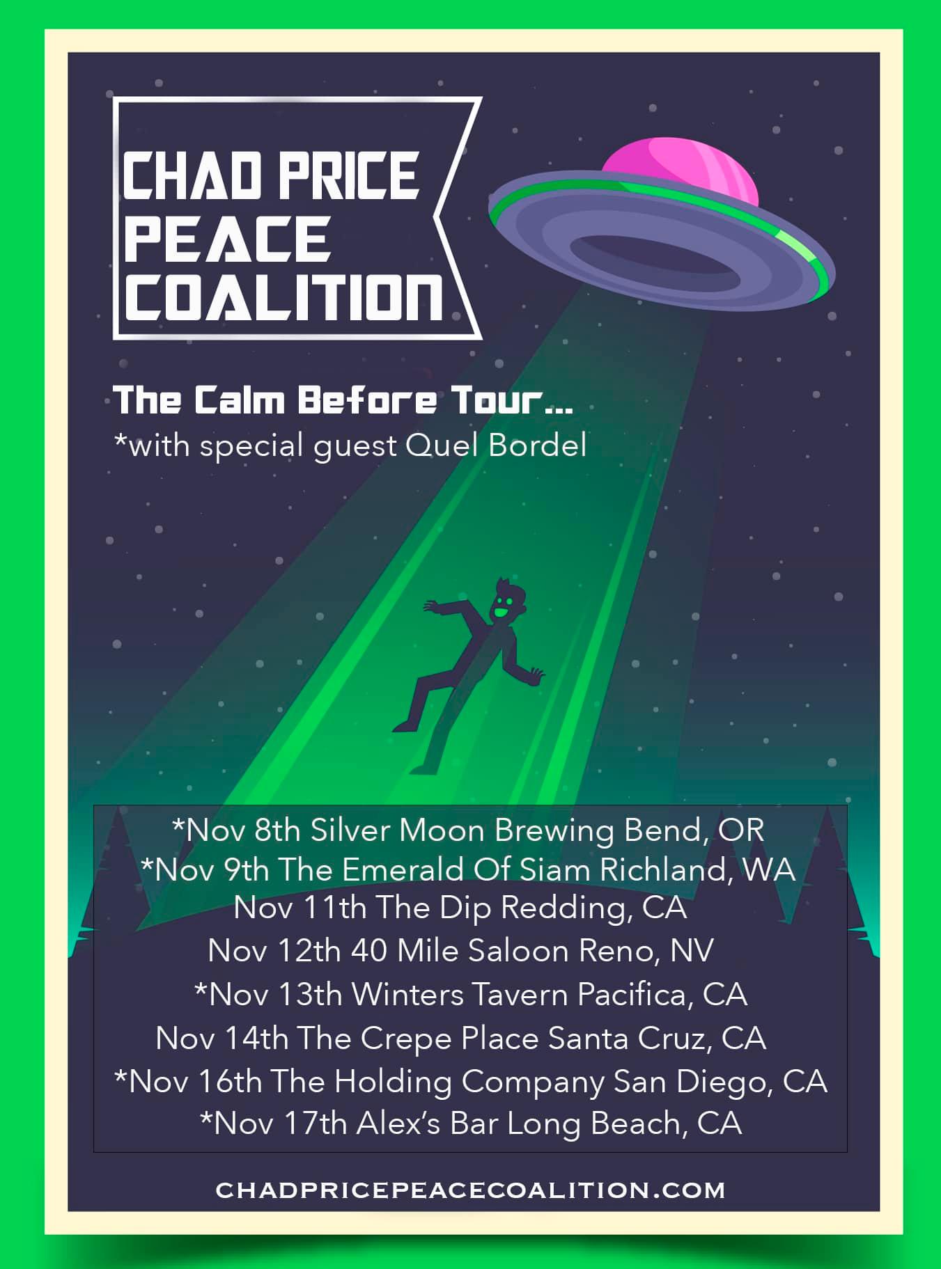 Chad Price Peace Coalition with special guest Quel Bordel - World Punk