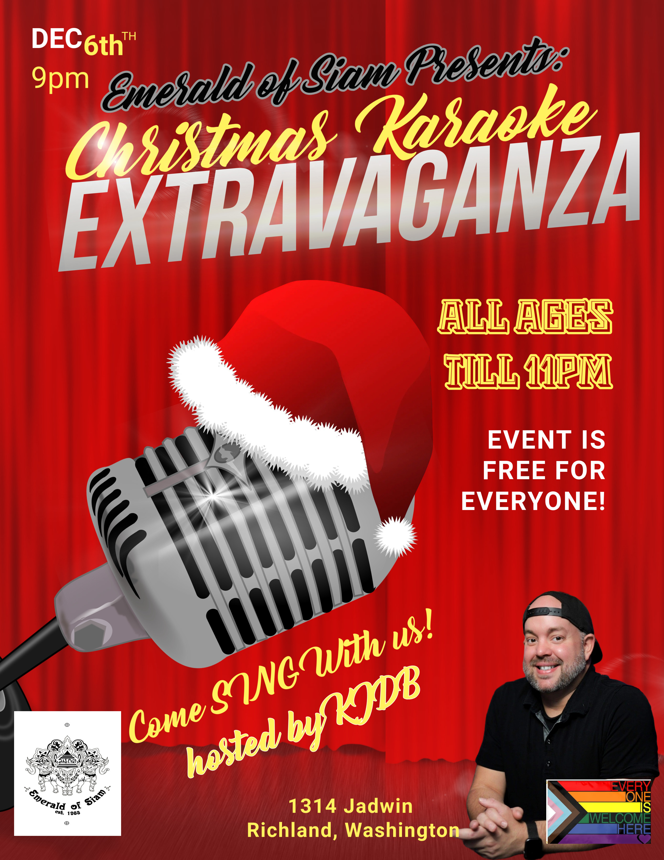 Emerald CHRISTMAS KARAOKE EXTRAVAGANZA: hosted by Dustin!