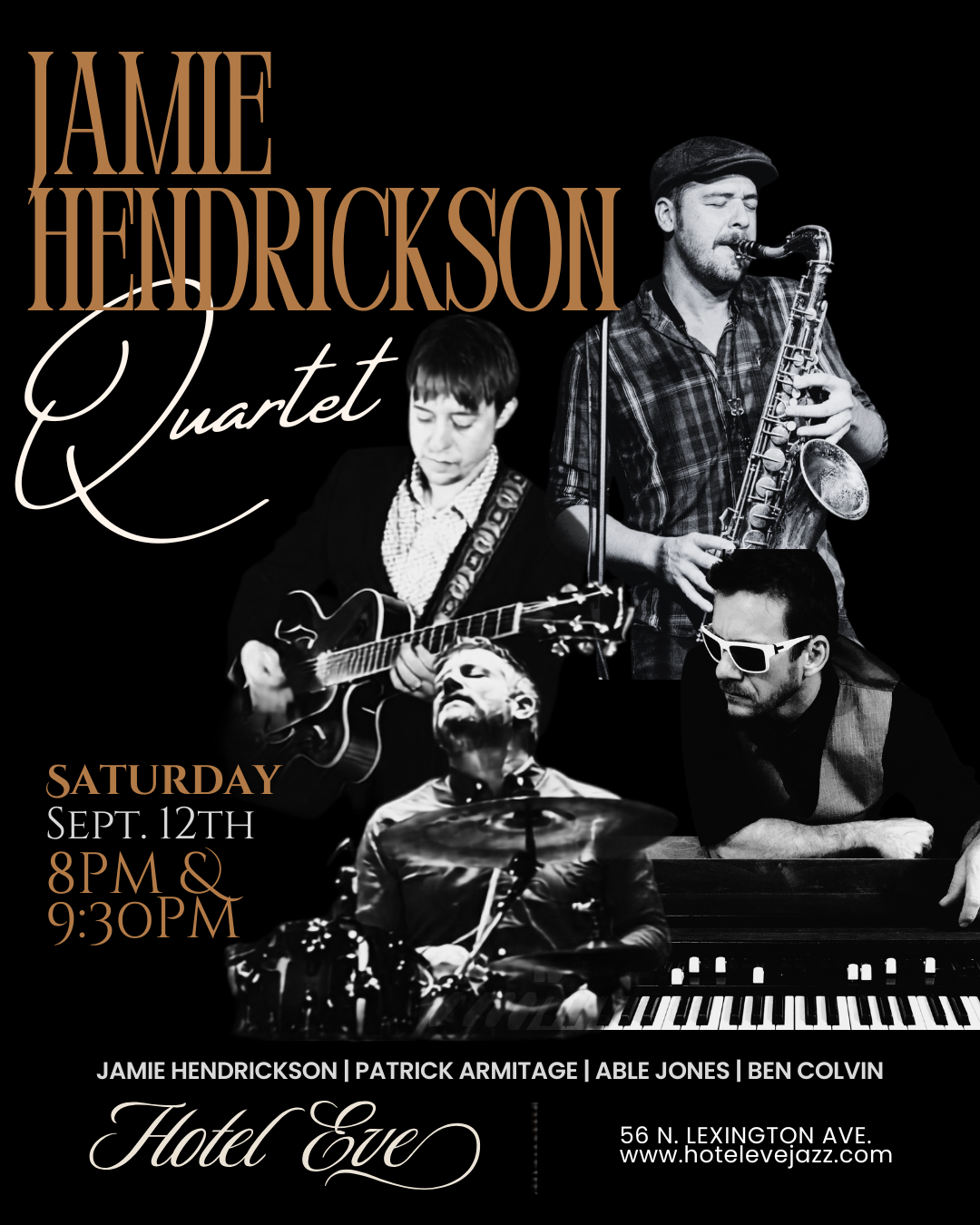 Jamie Hendrickson Quartet | Able Jones, Ben Colvin, Patrick Armitage