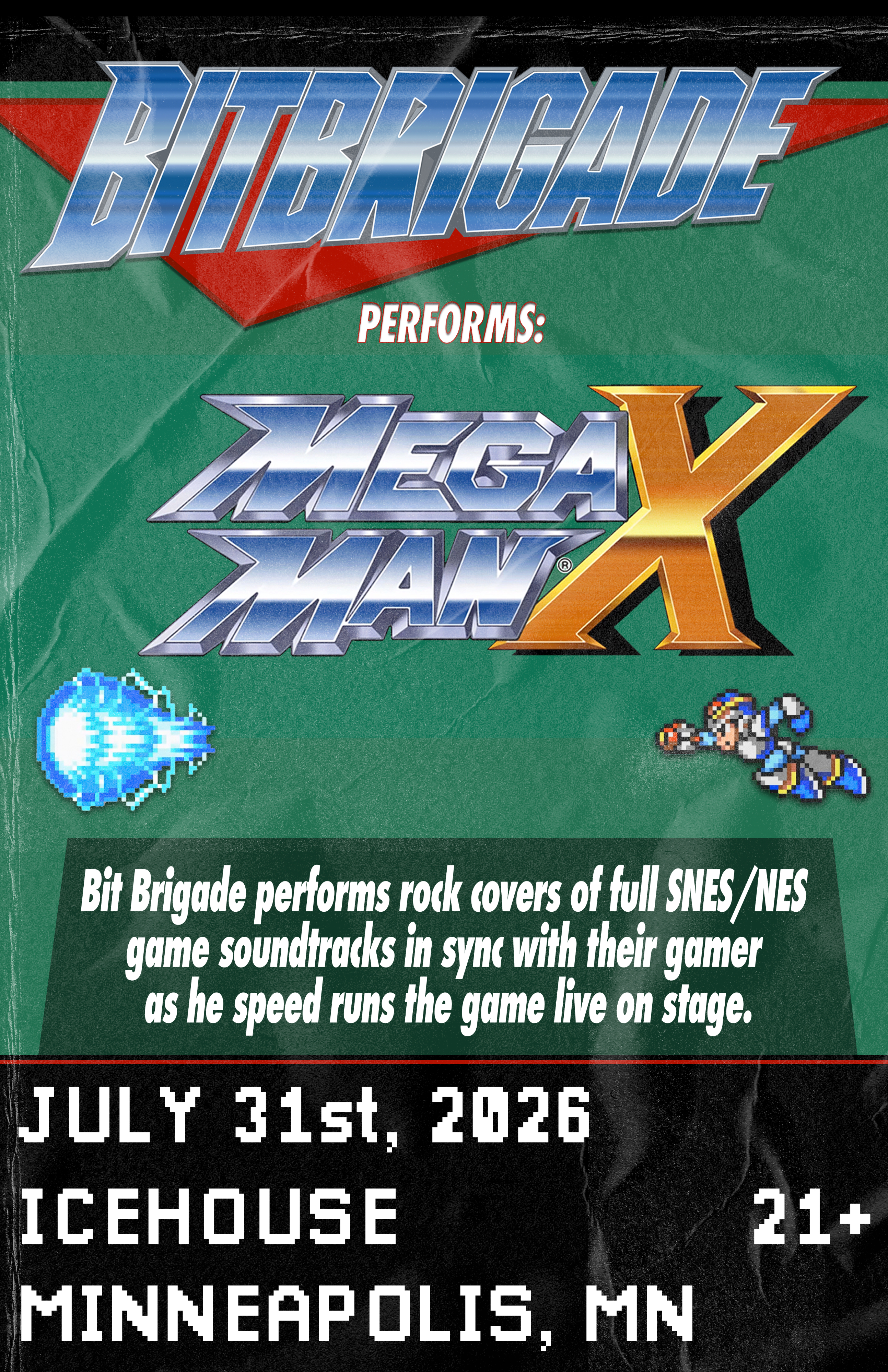 Bit Brigade performs “Mega Man X” w/Do a Barrel Roll!
