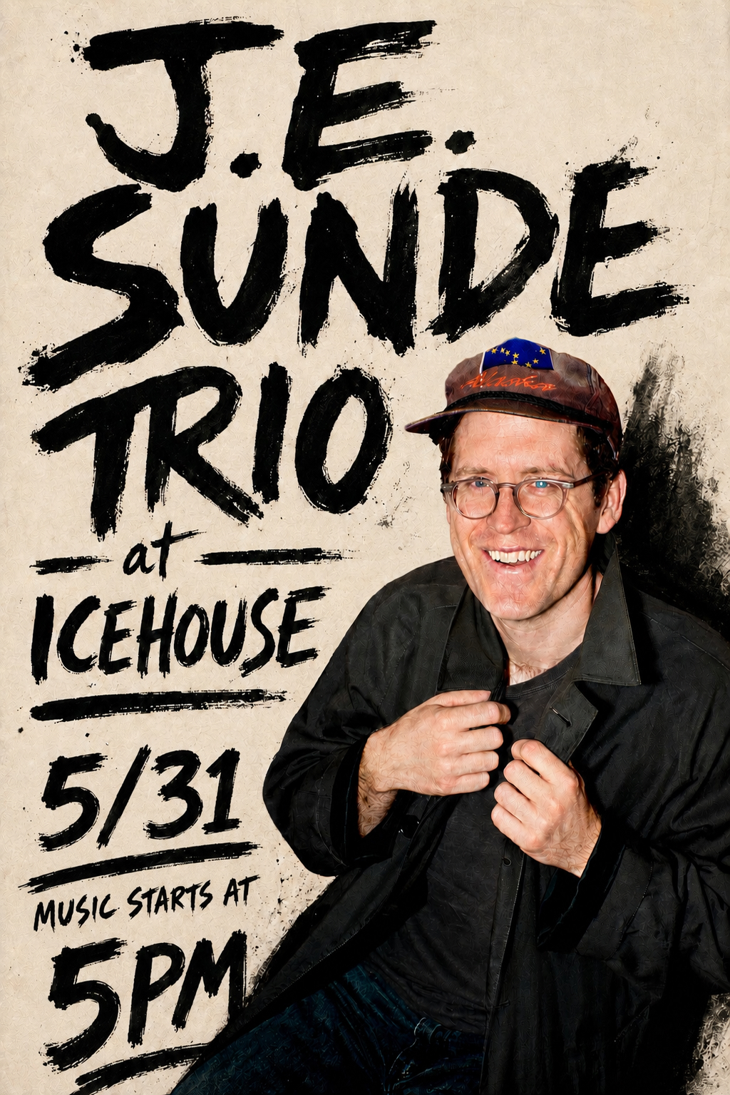 J.E Sunde Trio in the Courtyard