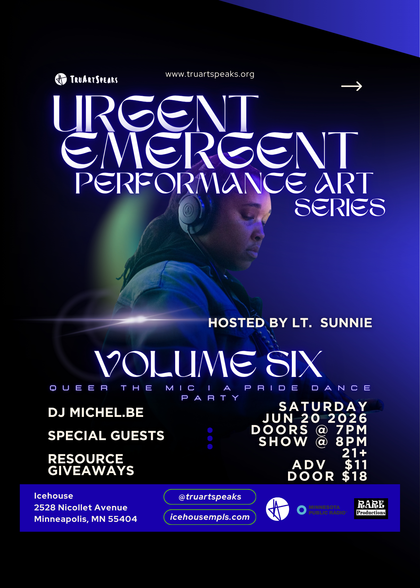Urgent Emergent Performance Art Series: Volume Six: Queer the Mic | A Pride Party