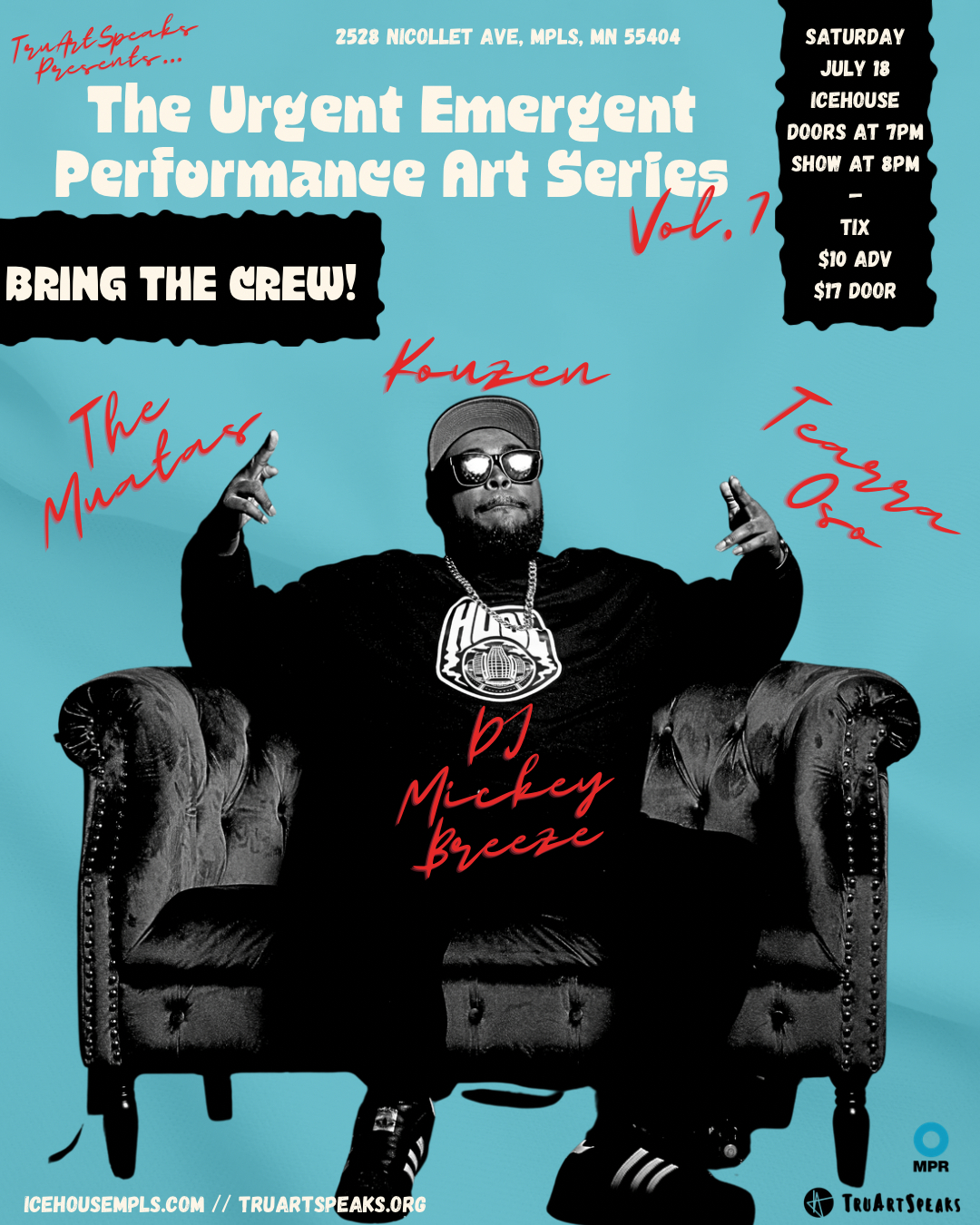Urgent Emergent Performance Art Series, Volume Seven: Reppin’ the Crew!