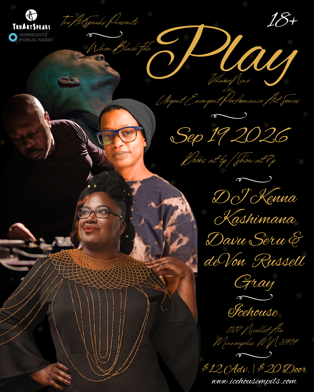 Urgent Emergent Performance Art Series, Volume Eight: Play artwork from Icehouse