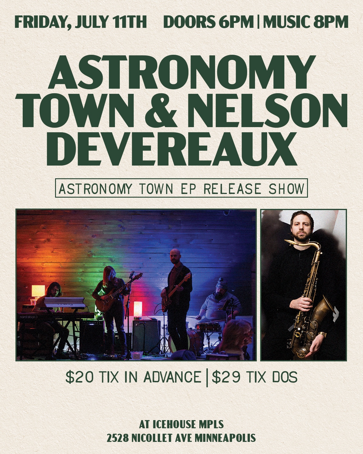 Astronomy Town EP Release w/ Nelson Devereaux