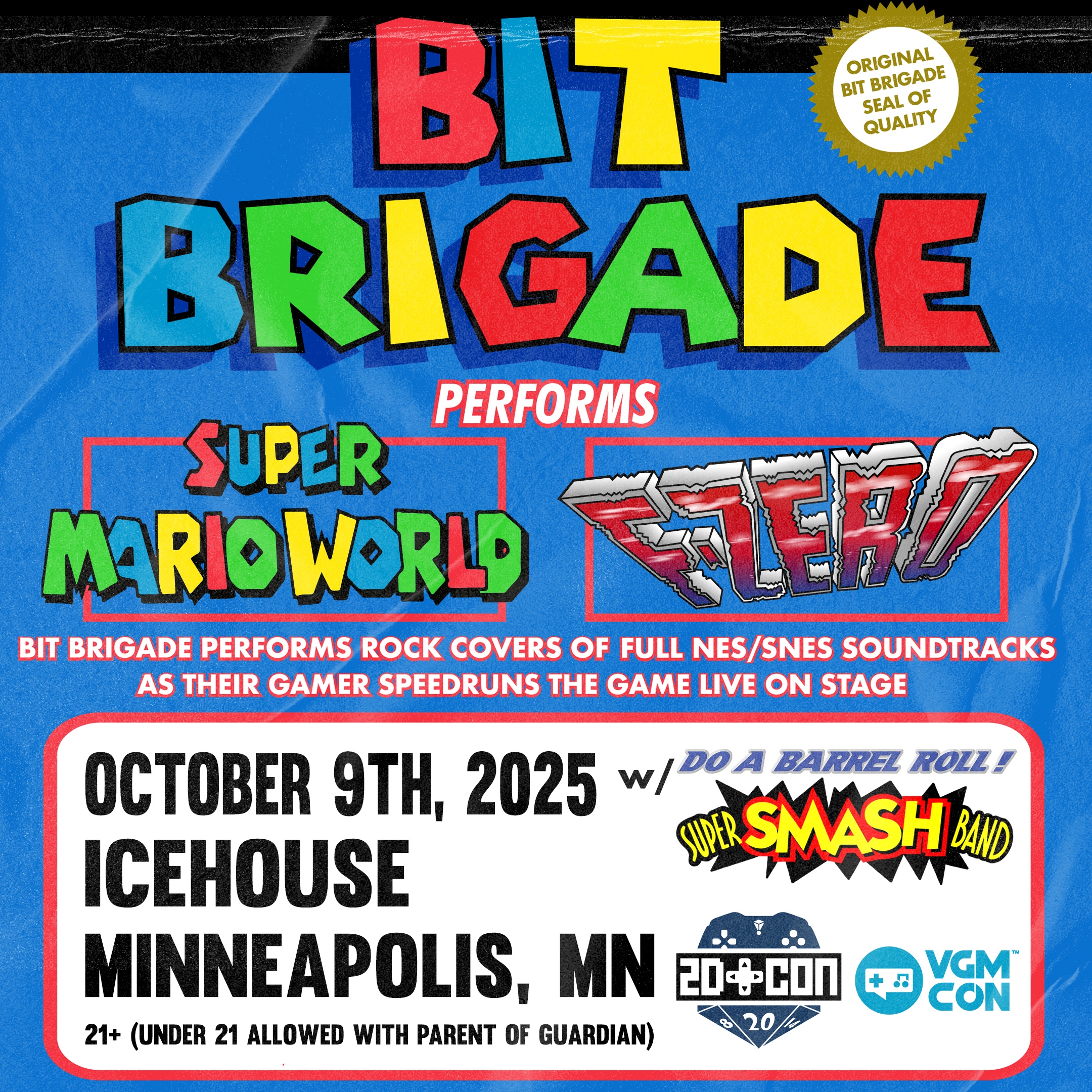 Bit Brigade Performs "Super Mario World" + "F-Zero" LIVE