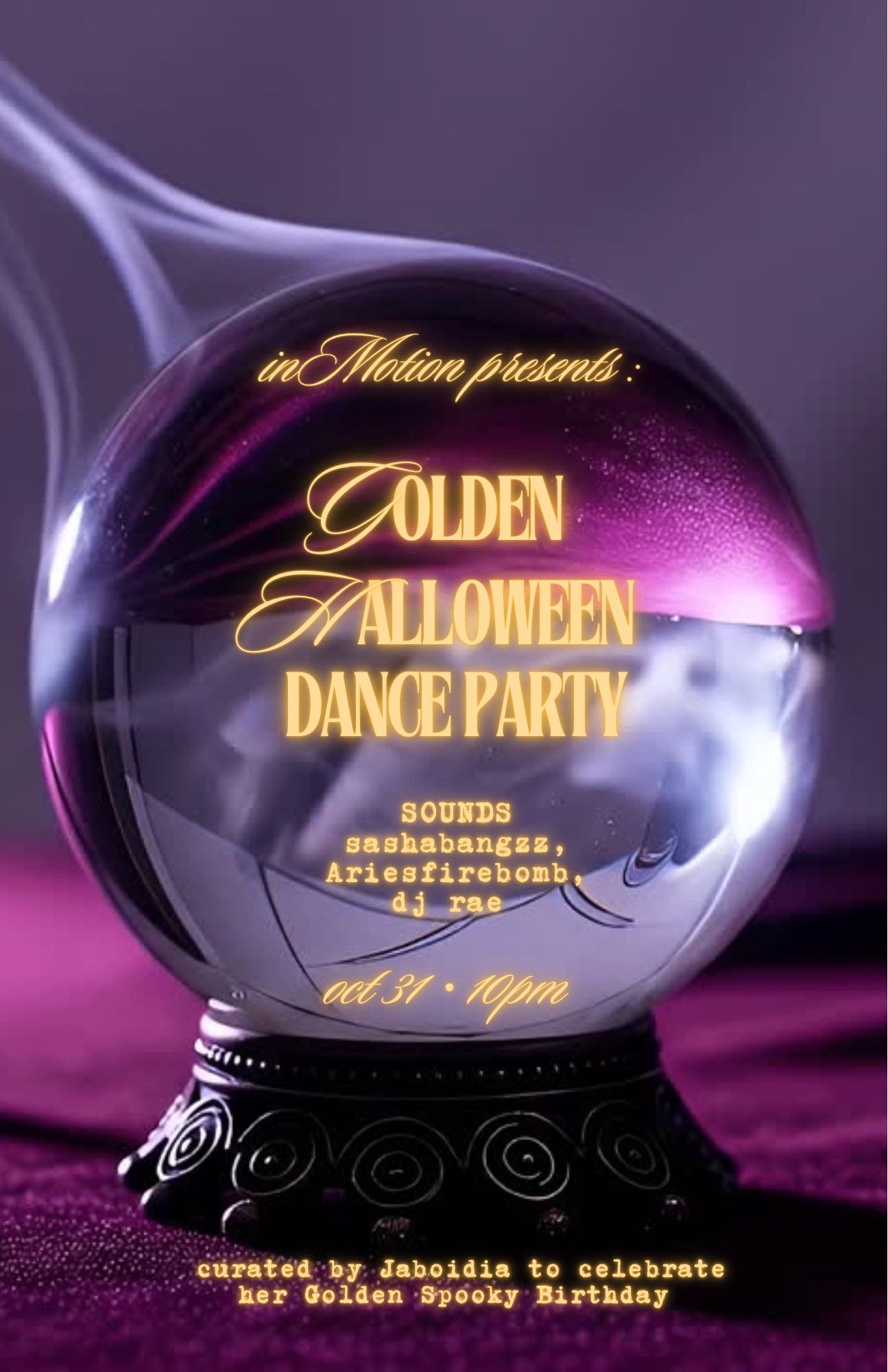 InMotion presents: Golden Halloween Dance Party