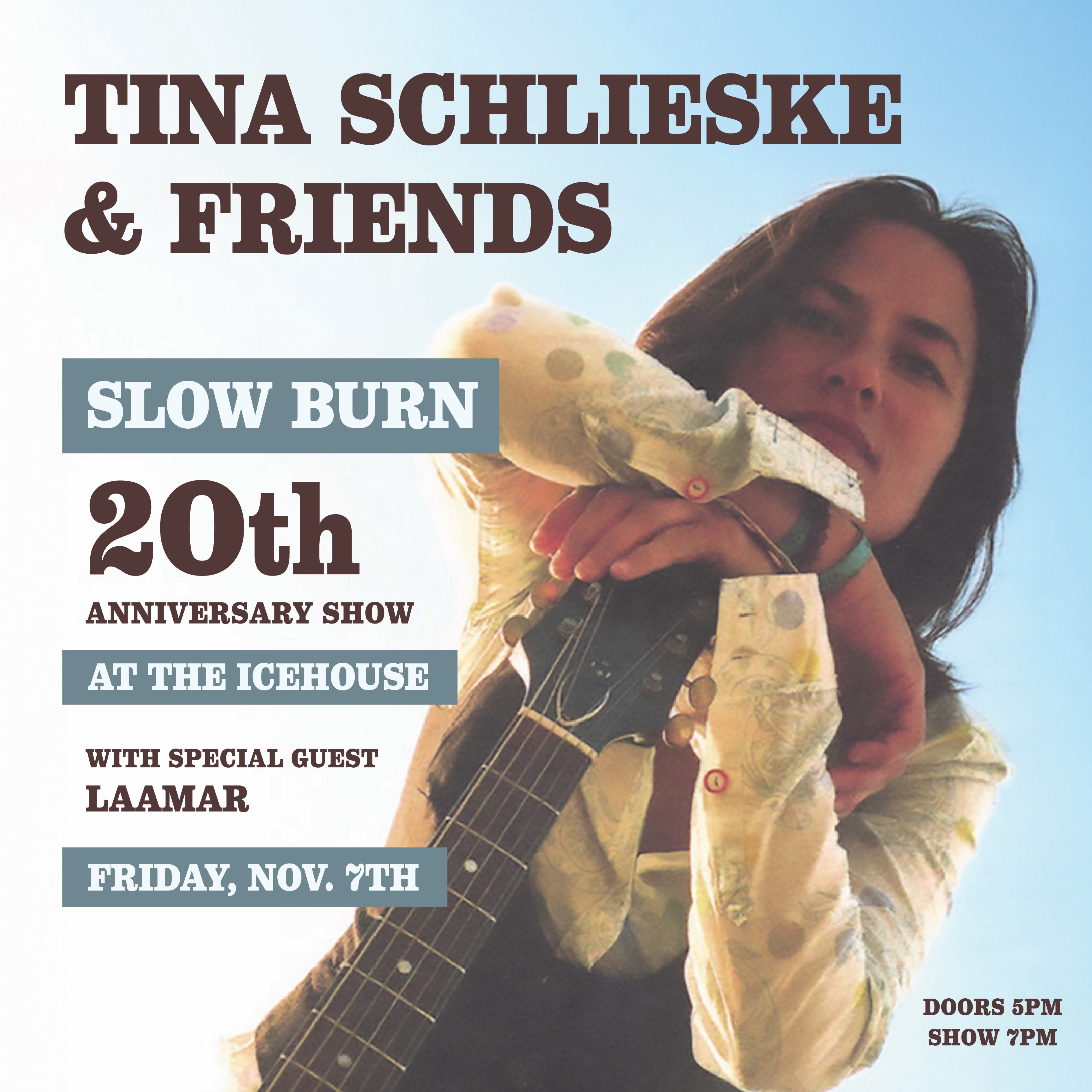 Tina Schlieske 20th Anniversary Slow Burn vinyl release show w/ LAAMAR
