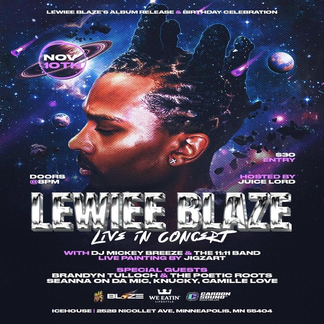 Lewiee Blaze Live in Concert w/ DJ Mickey Breeze & The 11:11 Band