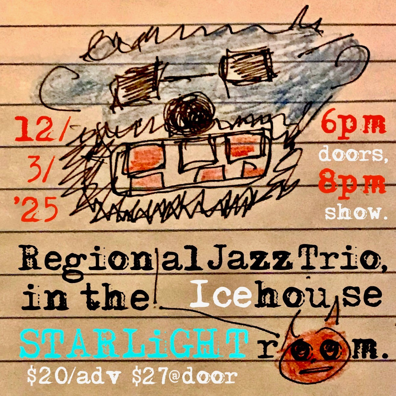Regional Jazz Trio (Anthony Cox, Mike Lewis, JT Bates)
