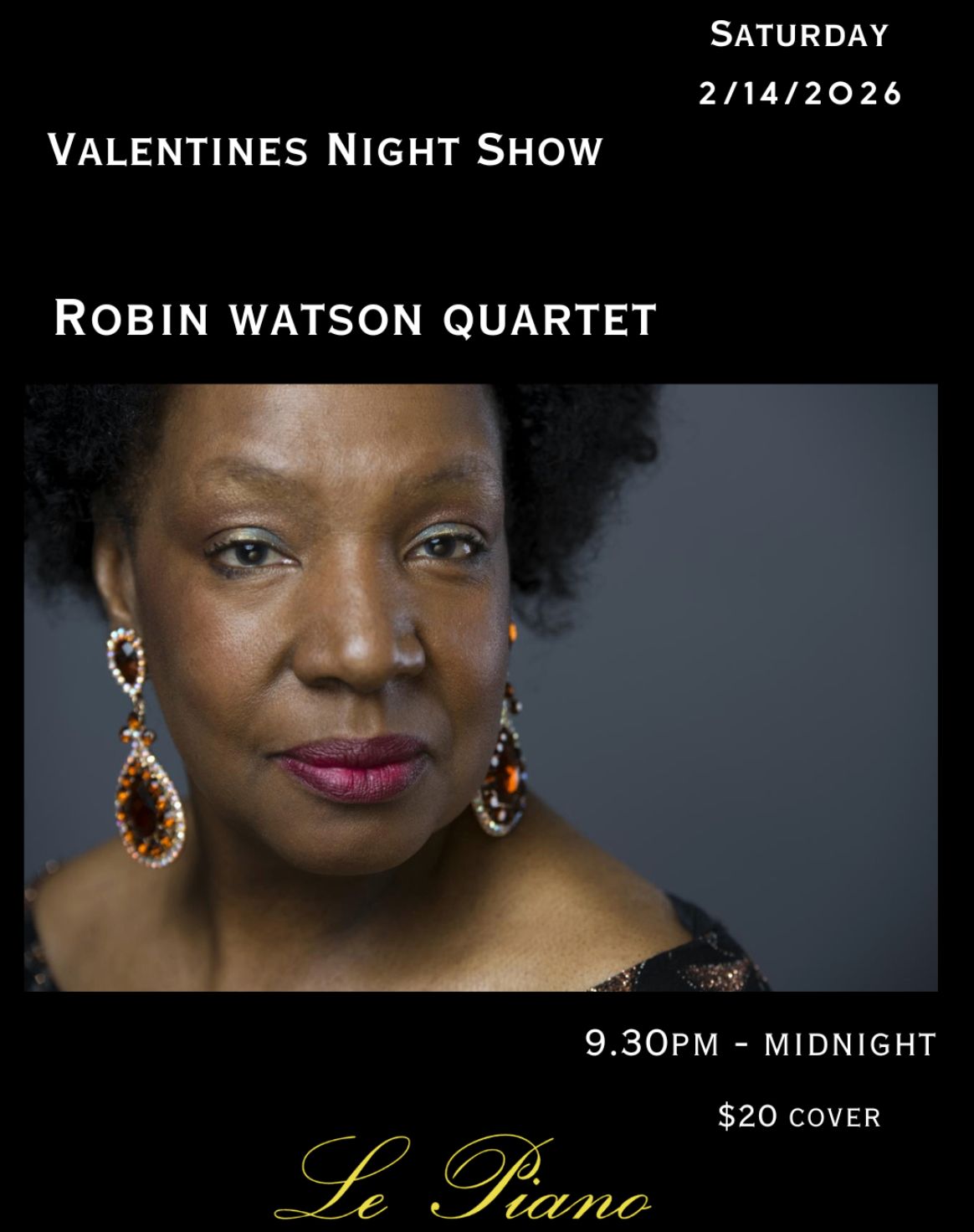 Valentines Night with The Robin Watson Quartet