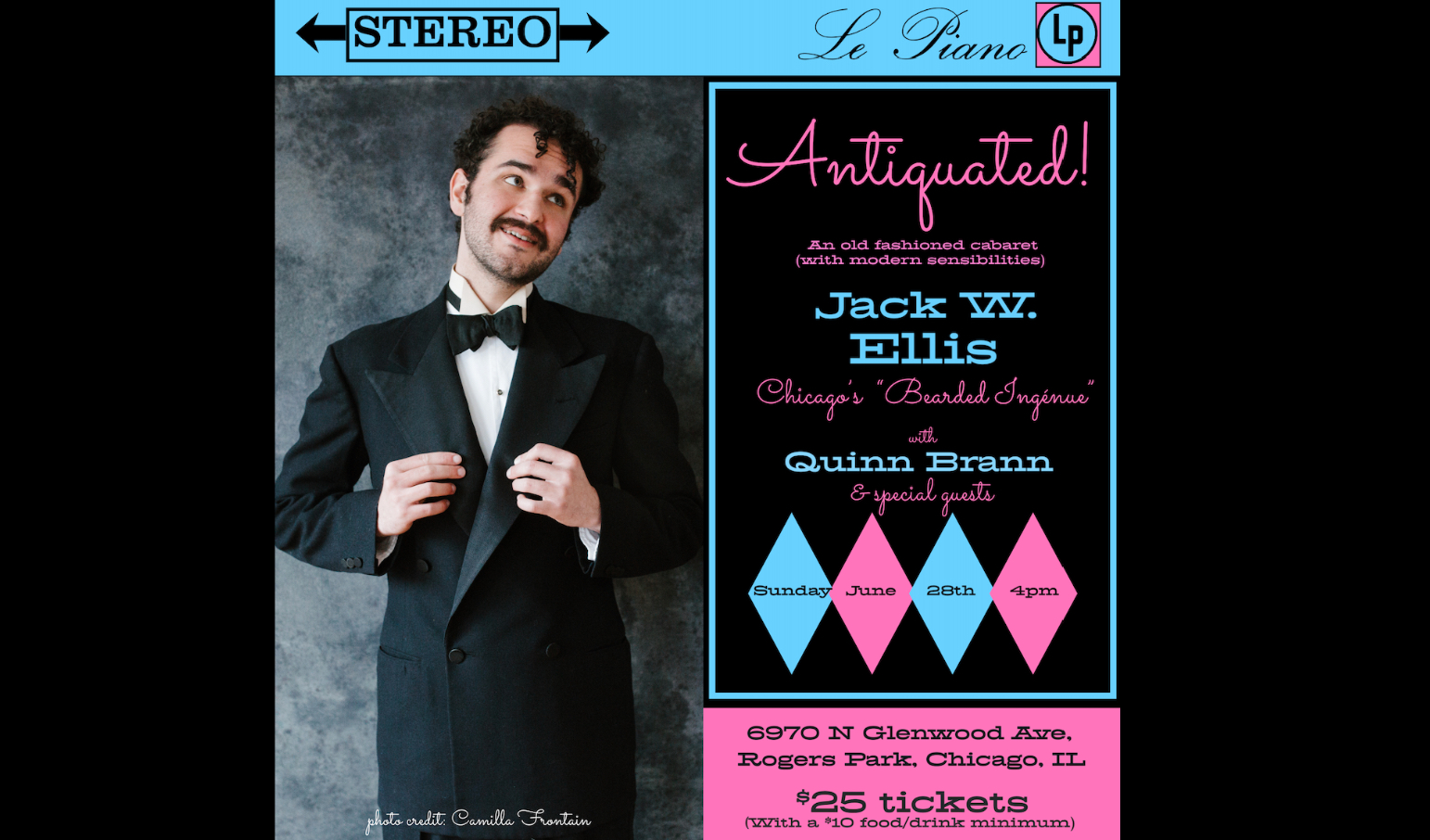 Antiquated! An Old Fashioned Cabaret (With Modern Sensibilities) with Jack W. Ellis feat. Quinn Brann & Special Guests