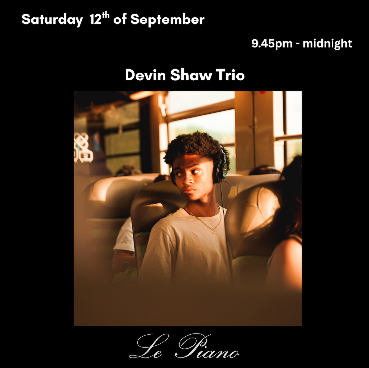 Devin Shaw Trio artwork from Le Piano