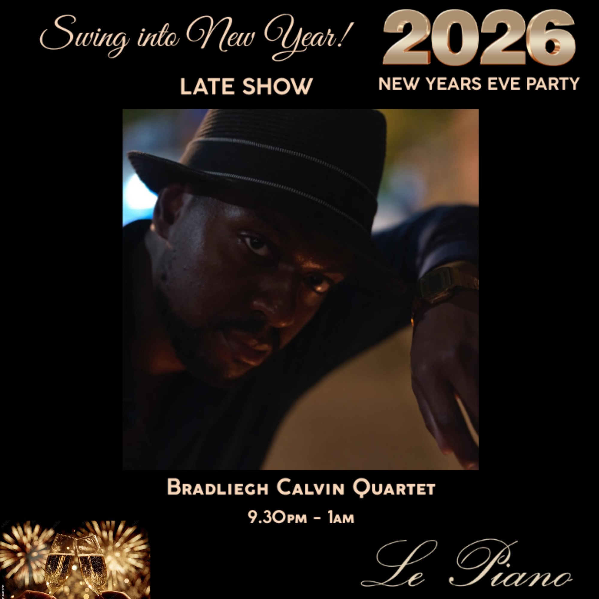 Swing into New Years with The Bradliegh Calvin Quartet