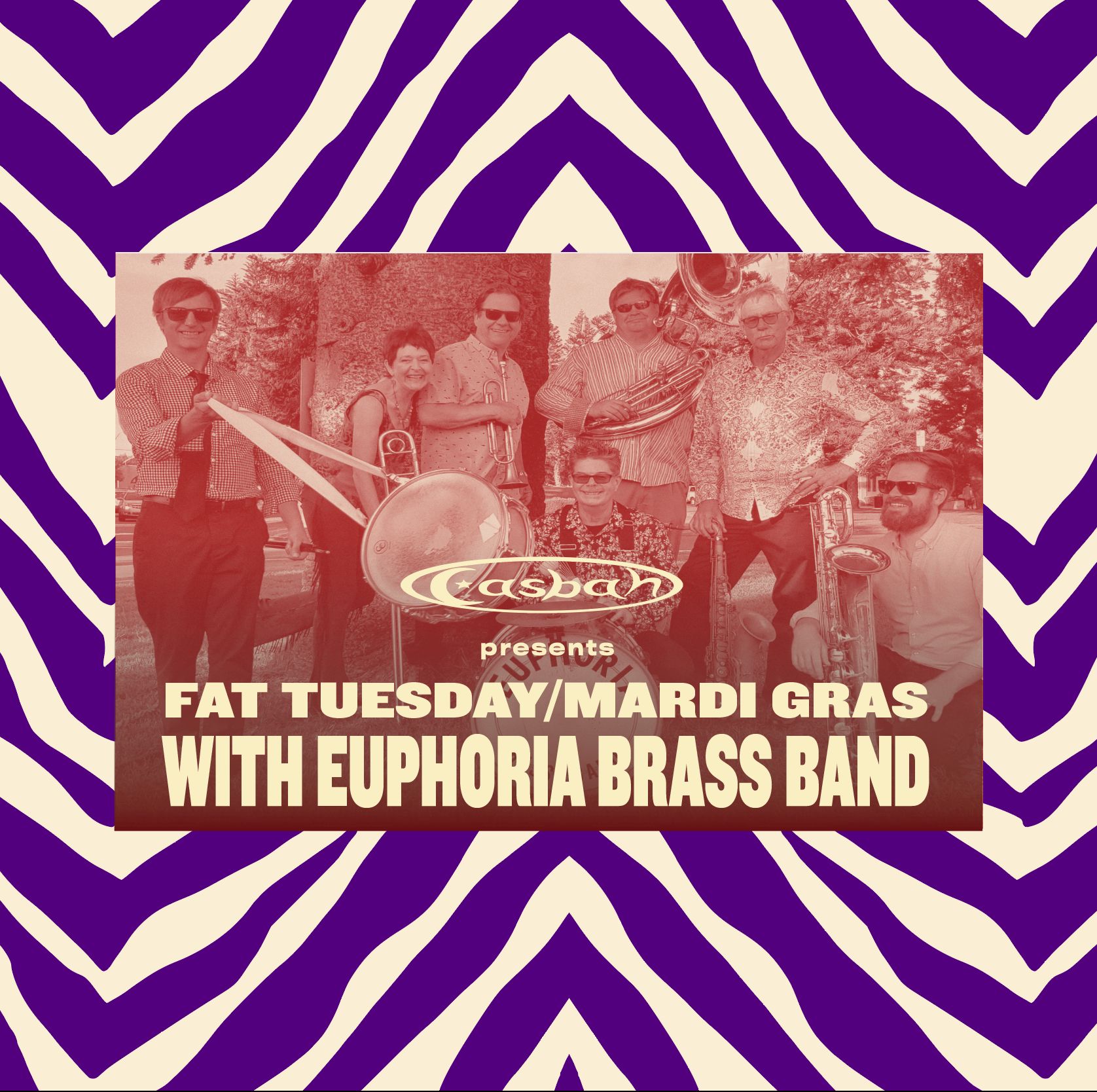 FAT TUESDAY/MARDI GRAS with EUPHORIA BRASS BAND