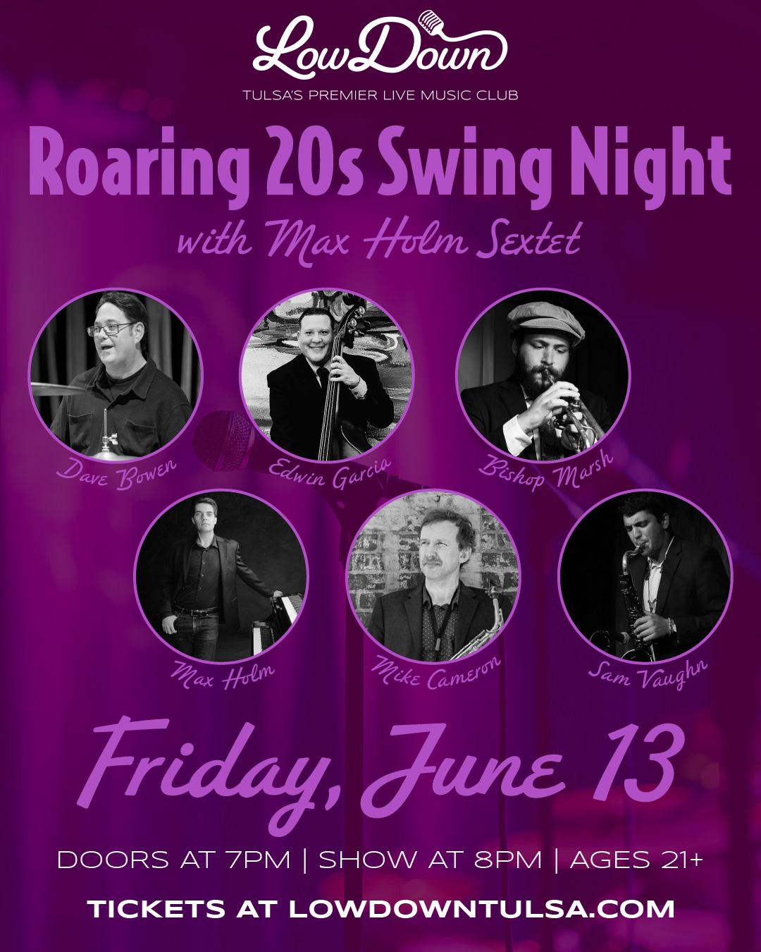 Roaring 20s Swing Dance Night featuring Max Holm Sextet
