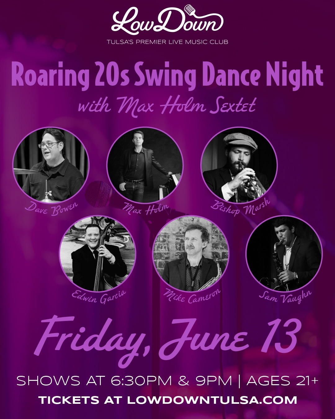 Roaring 20s Swing Dance Night featuring Max Holm Sextet