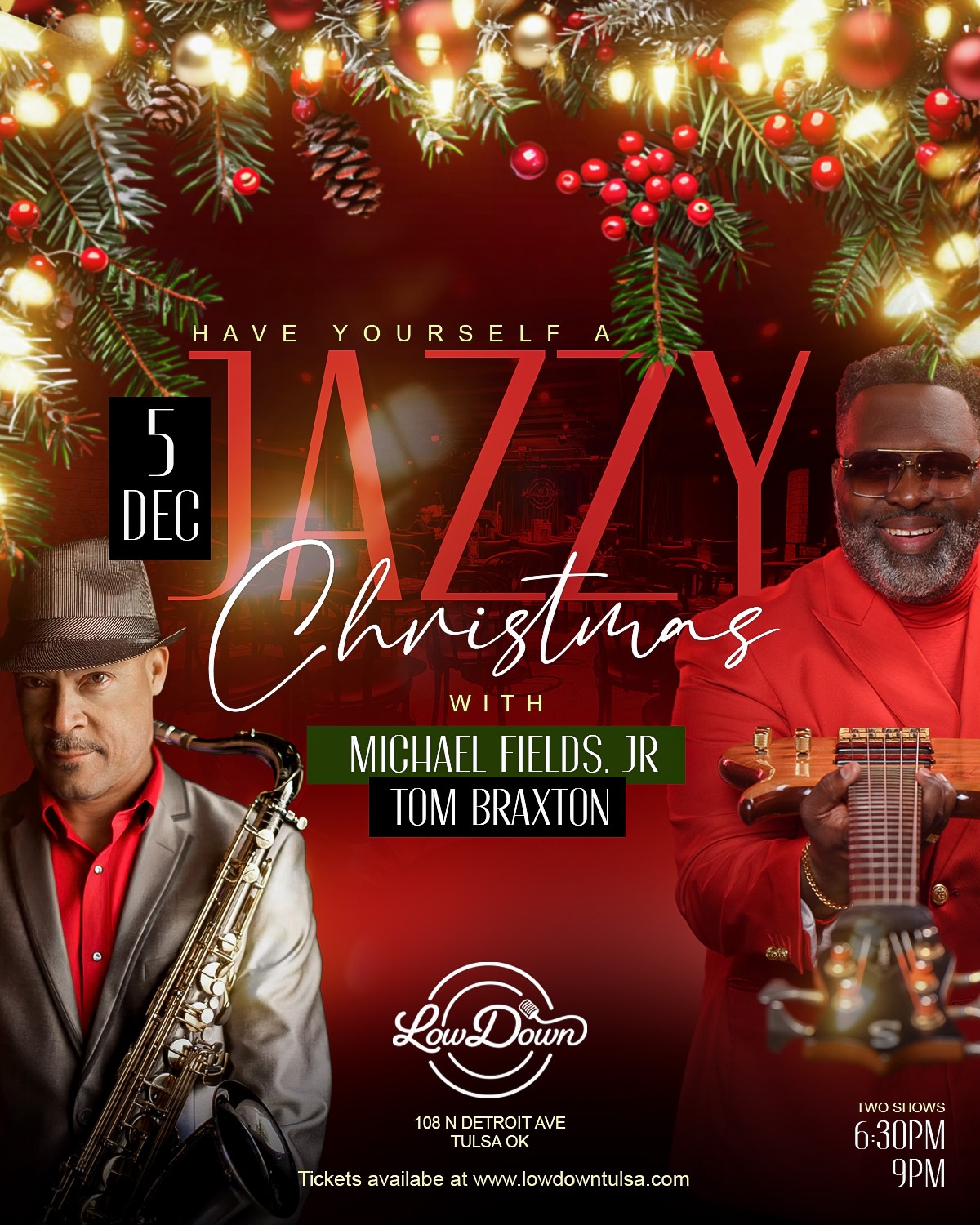 Have Yourself a Jazzy Christmas with Tom Braxton & Michael Fields Jr.