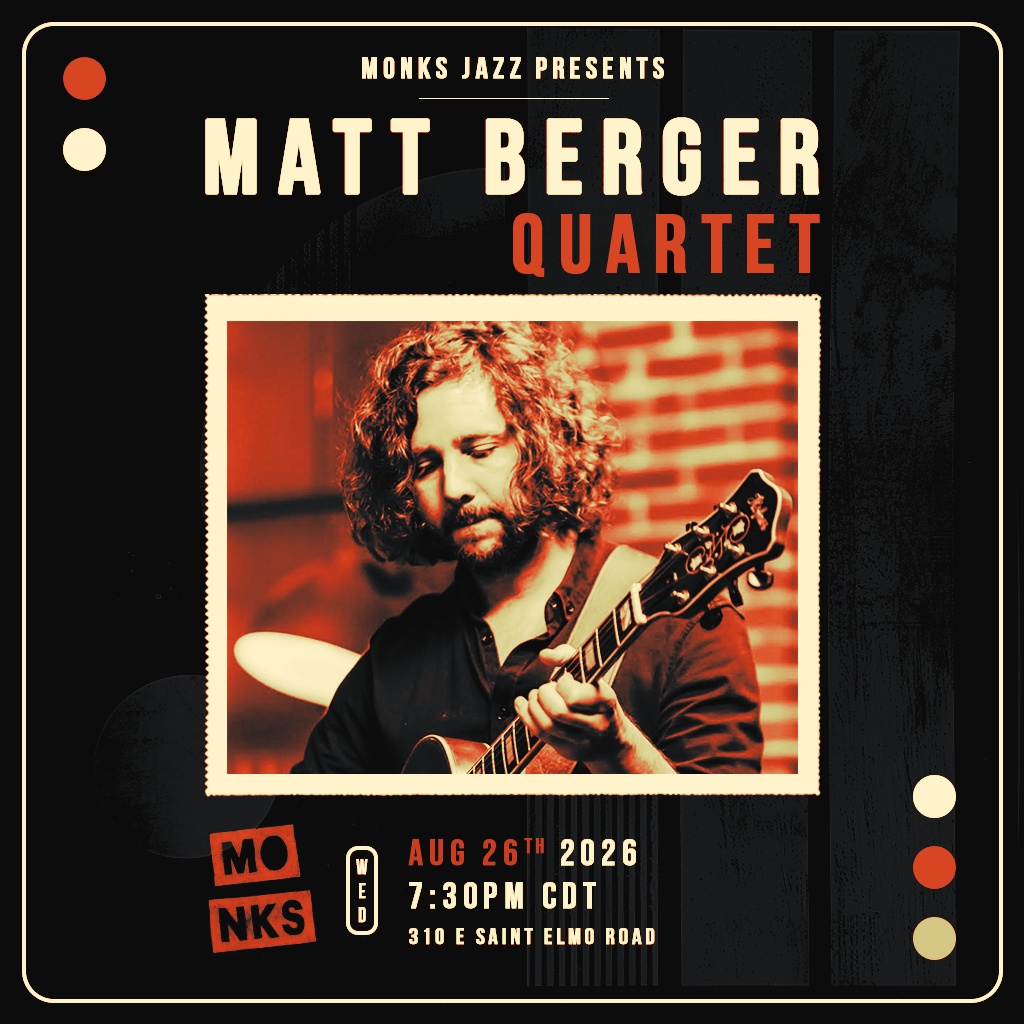 Matt Berger Quartet artwork from Monks Jazz Club