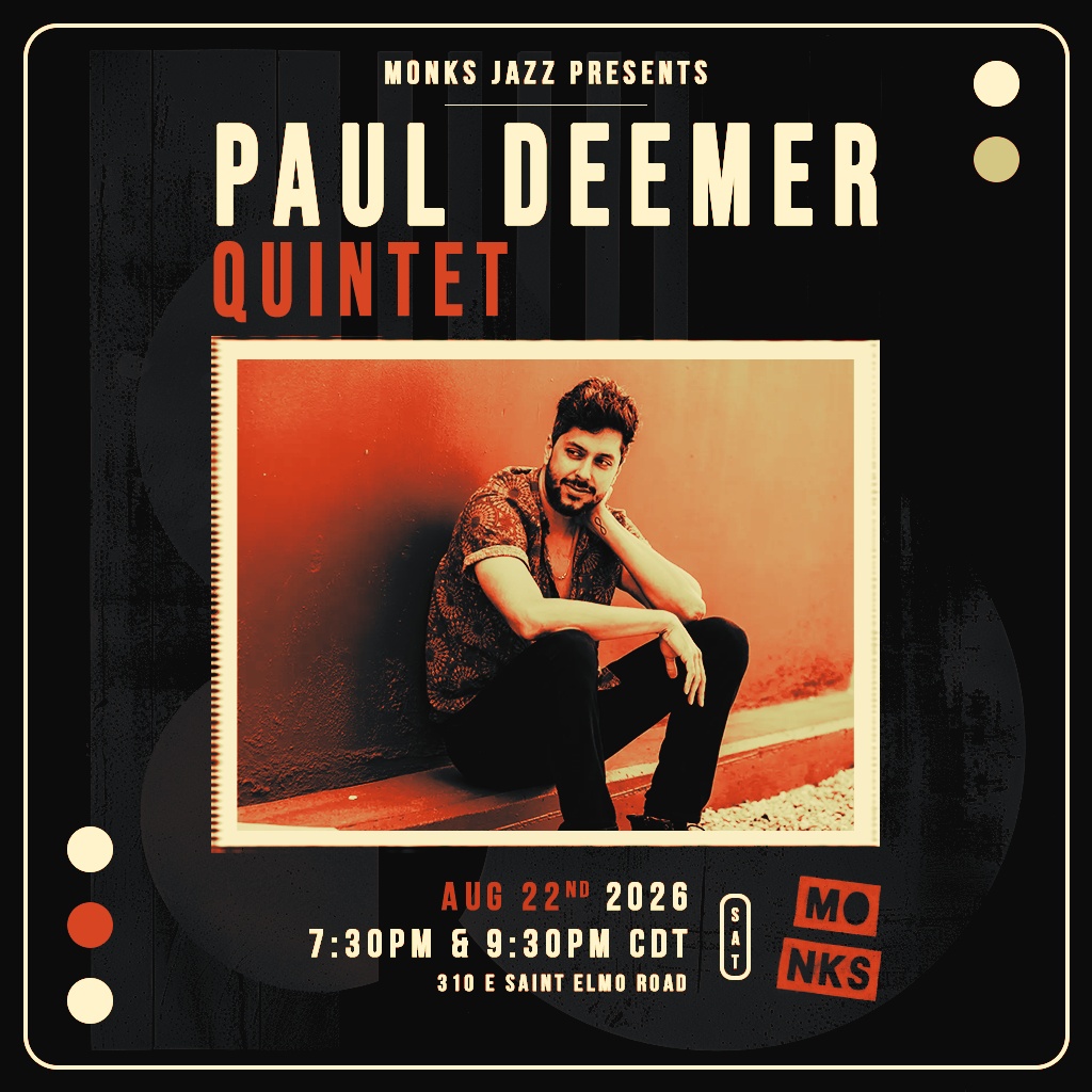 Paul Deemer Quintet artwork from Monks Jazz Club