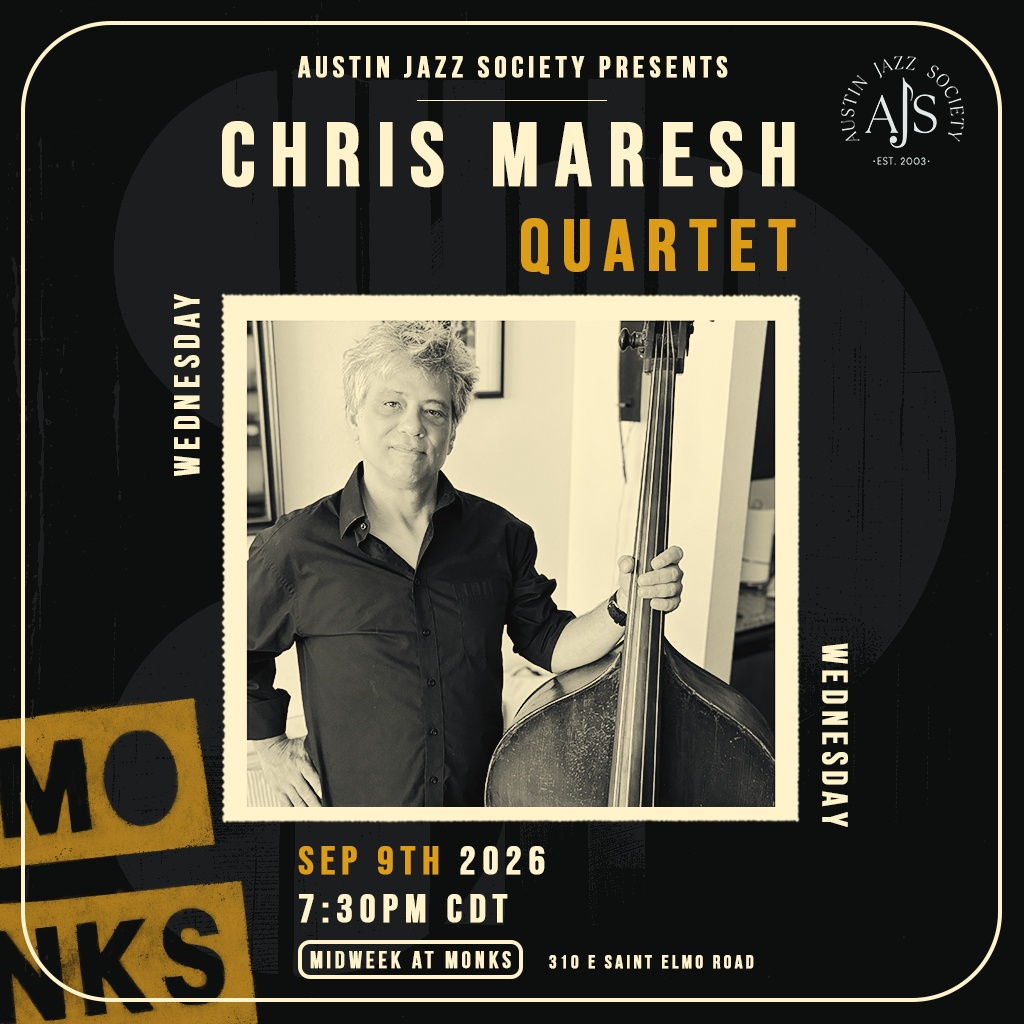 AJS Presents: Chris Maresh Quartet artwork from Monks Jazz Club