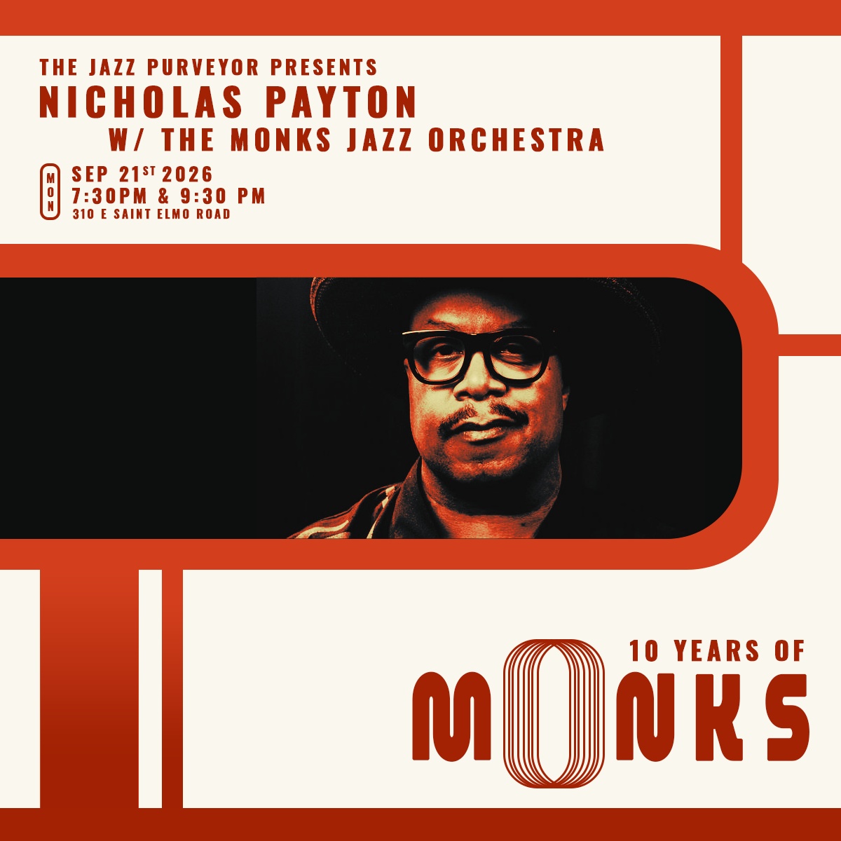 10 Years of Monks | Nicholas Payton w the Monks Jazz Orchestra