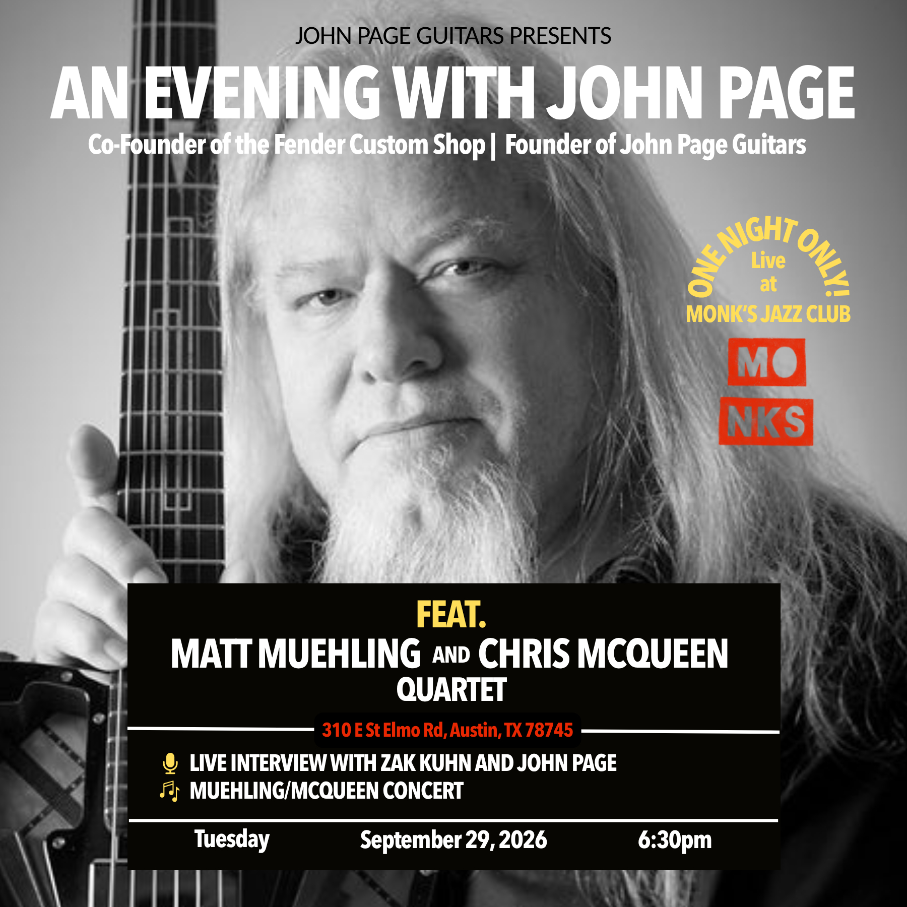 An Evening with John Page feat. Matt Muehling & Chris McQueen