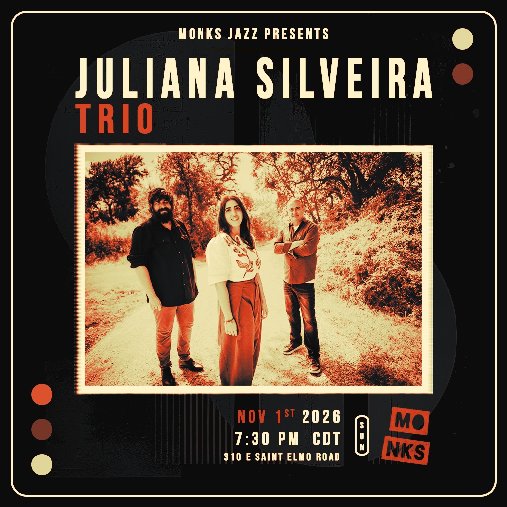 Juliana Silveira Trio artwork from Monks Jazz Club