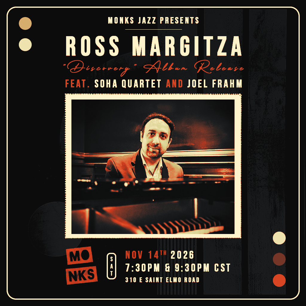 Ross Margitza "Discovery" Album Release feat. Soha Quartet and Joel Frahm