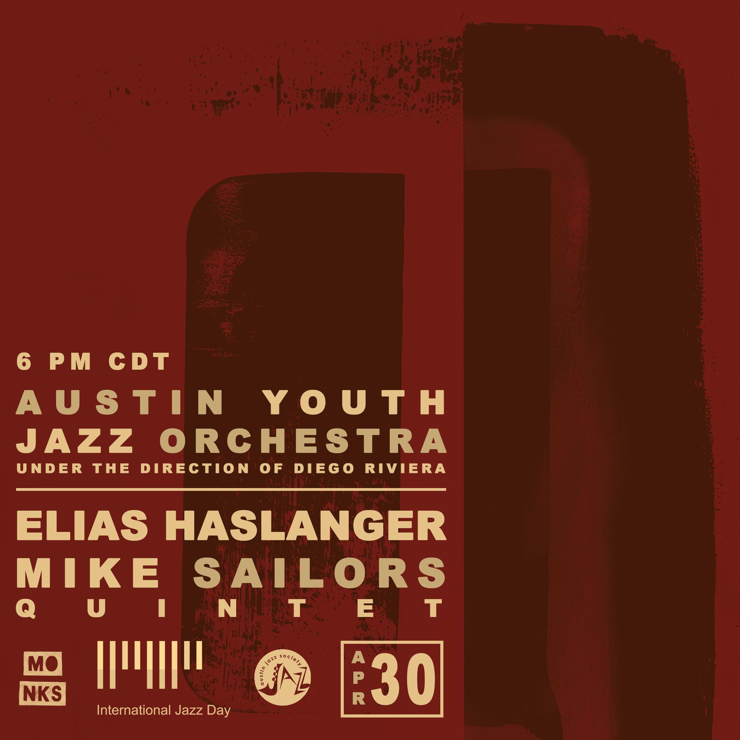 International Jazz Day - Austin Youth Jazz Orchestra & Elias Haslanger/Mike Sailors Quintet