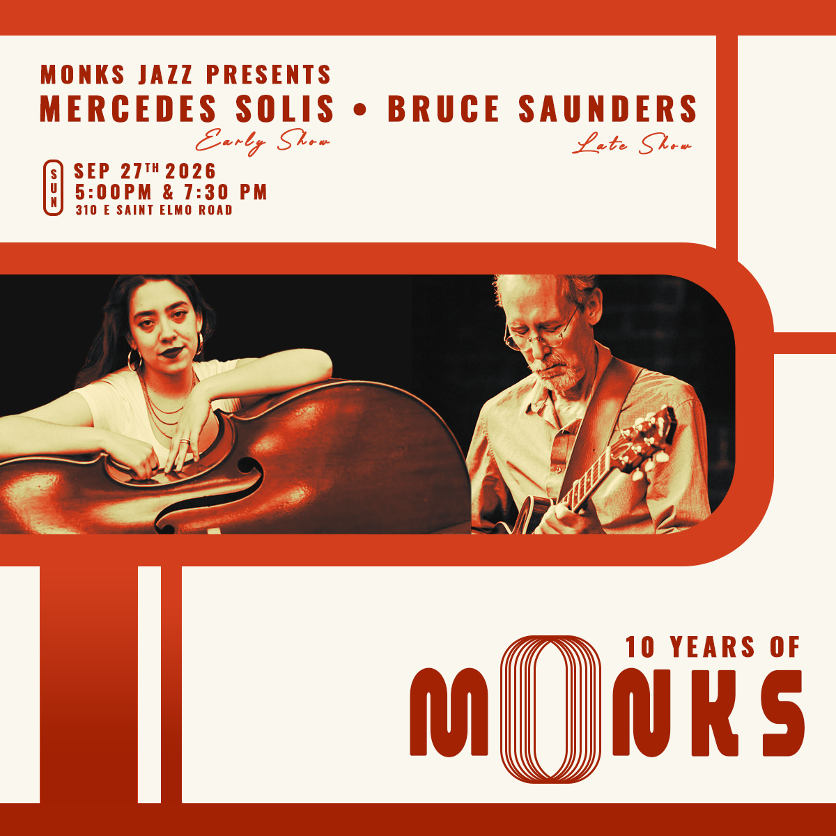 10 Years of Monks | Mercedes Solis & Bruce Saunders