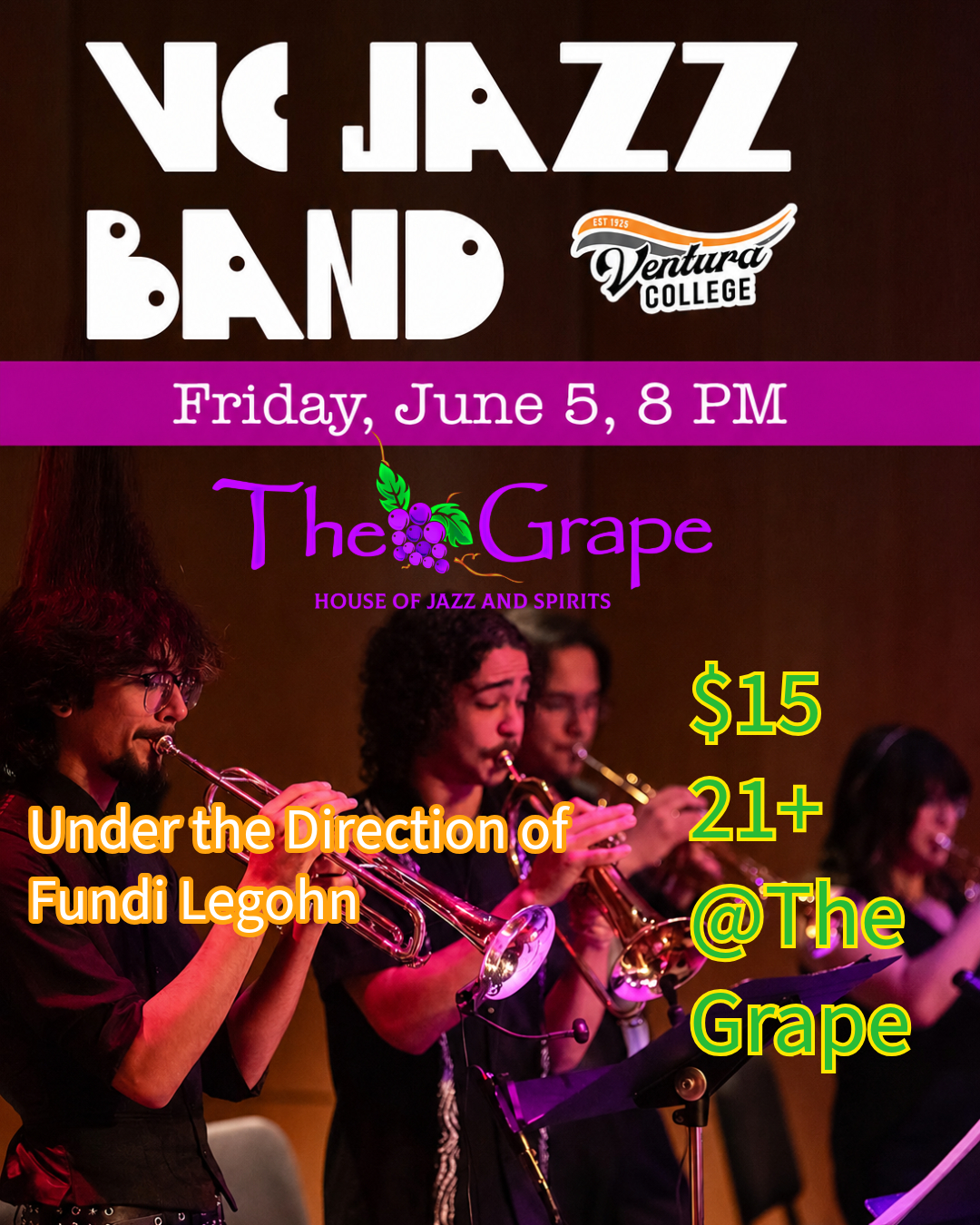 Ventura College Jazz Band - Fundi Legohn