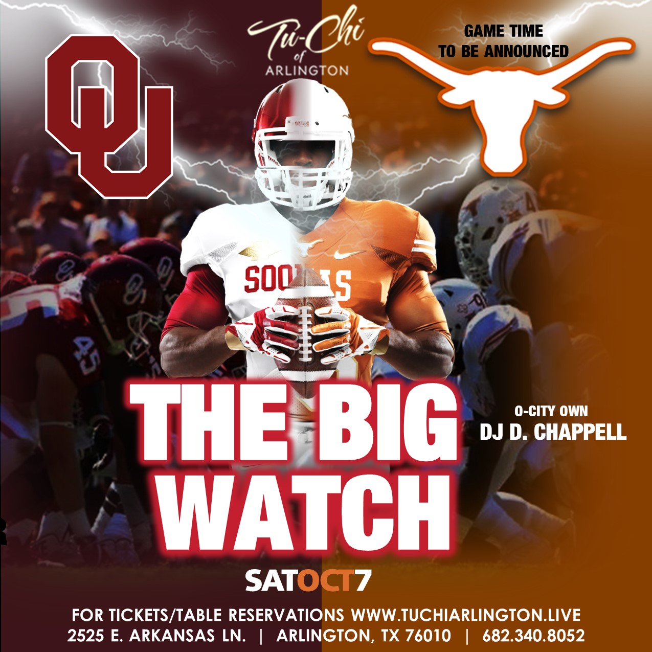 OU/TX 2023; THE BIG WATCH 2023 RED RIVER SHOWDOWN