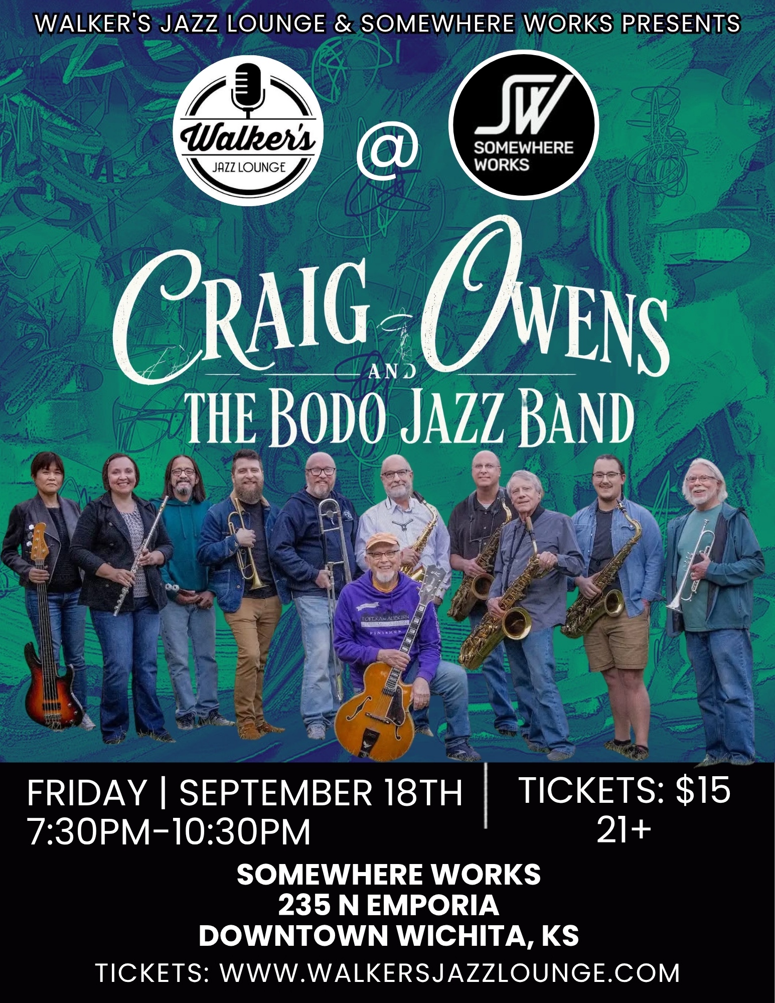 Craig Owens and The Bodo Jazz Band - Walker’s @ Works